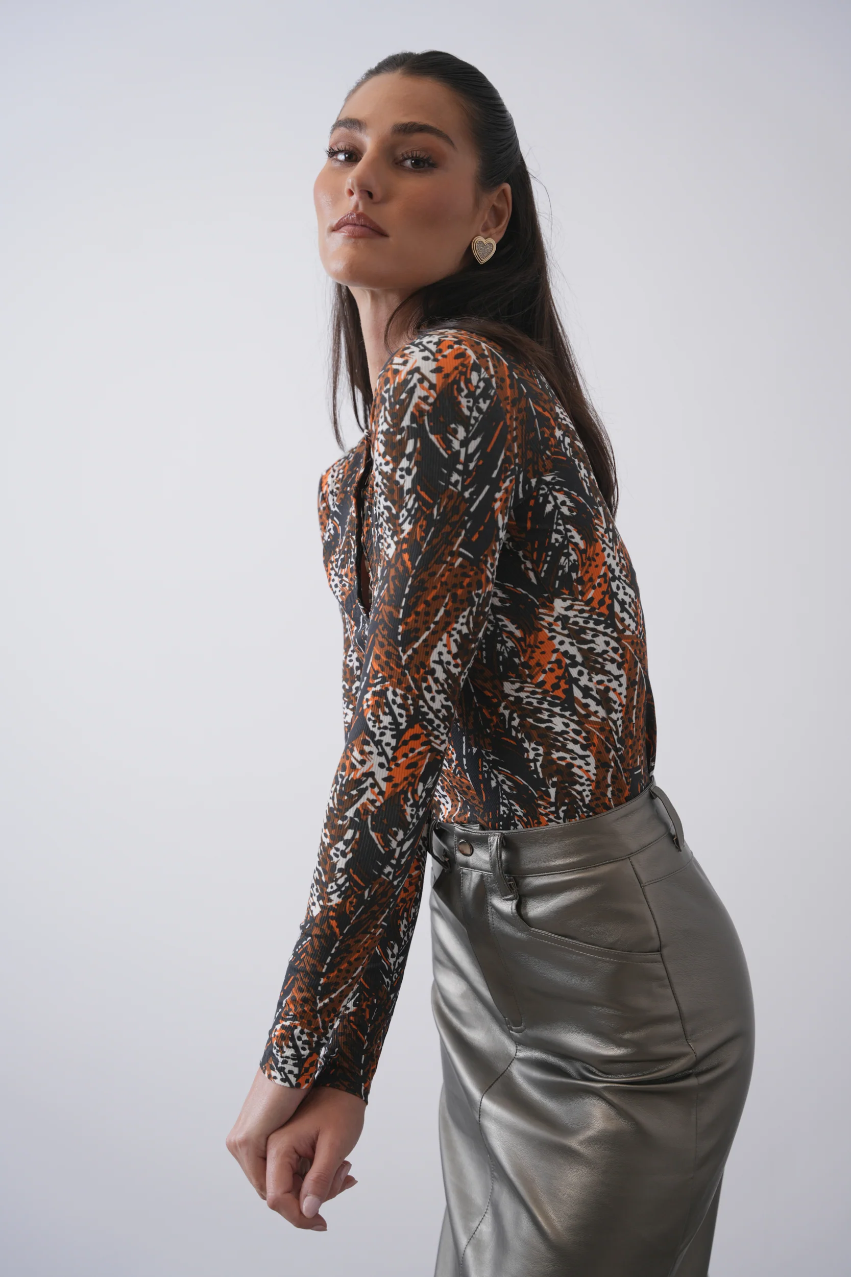 Print Rib Henley - Image 11