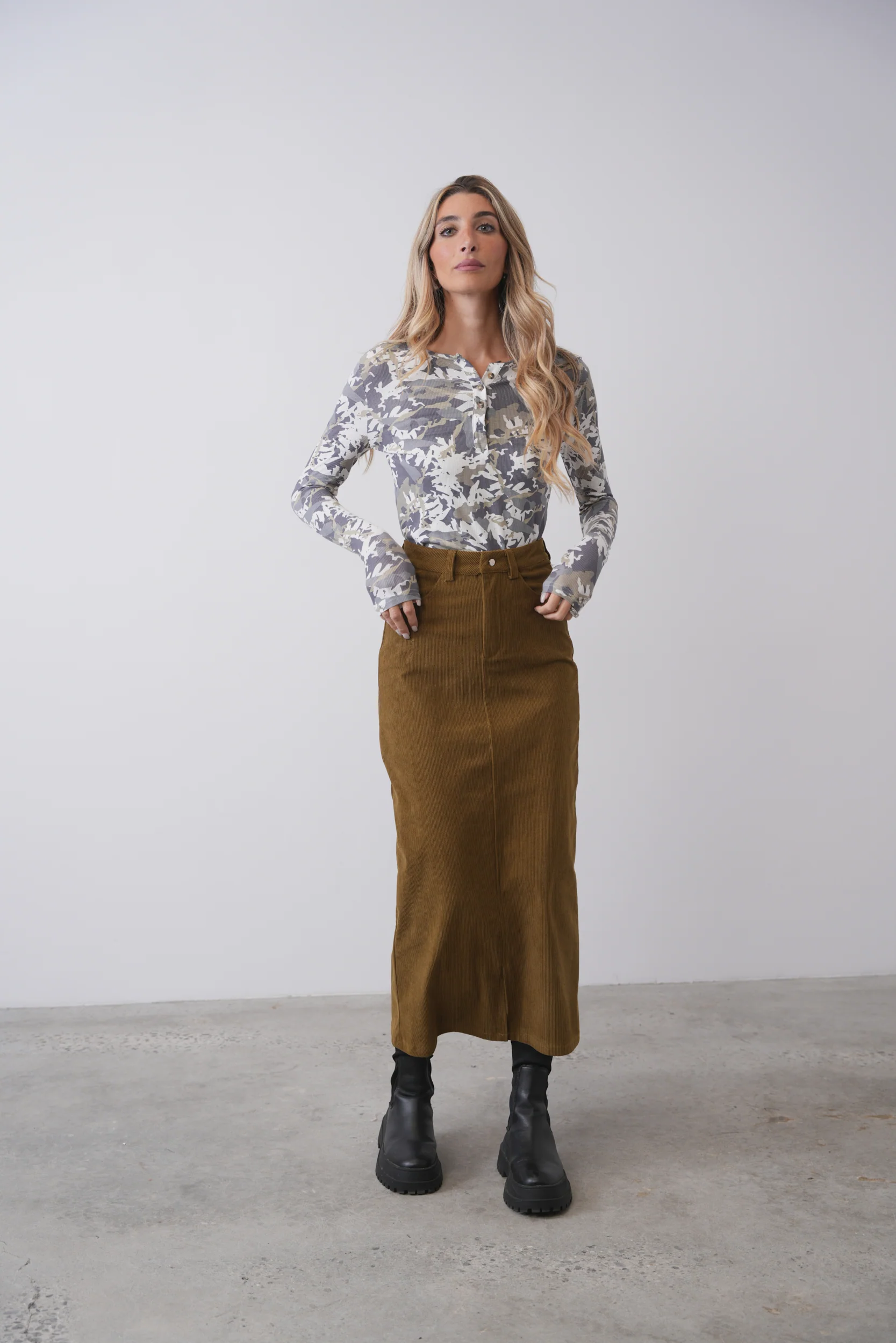 Print Rib Henley - Image 8
