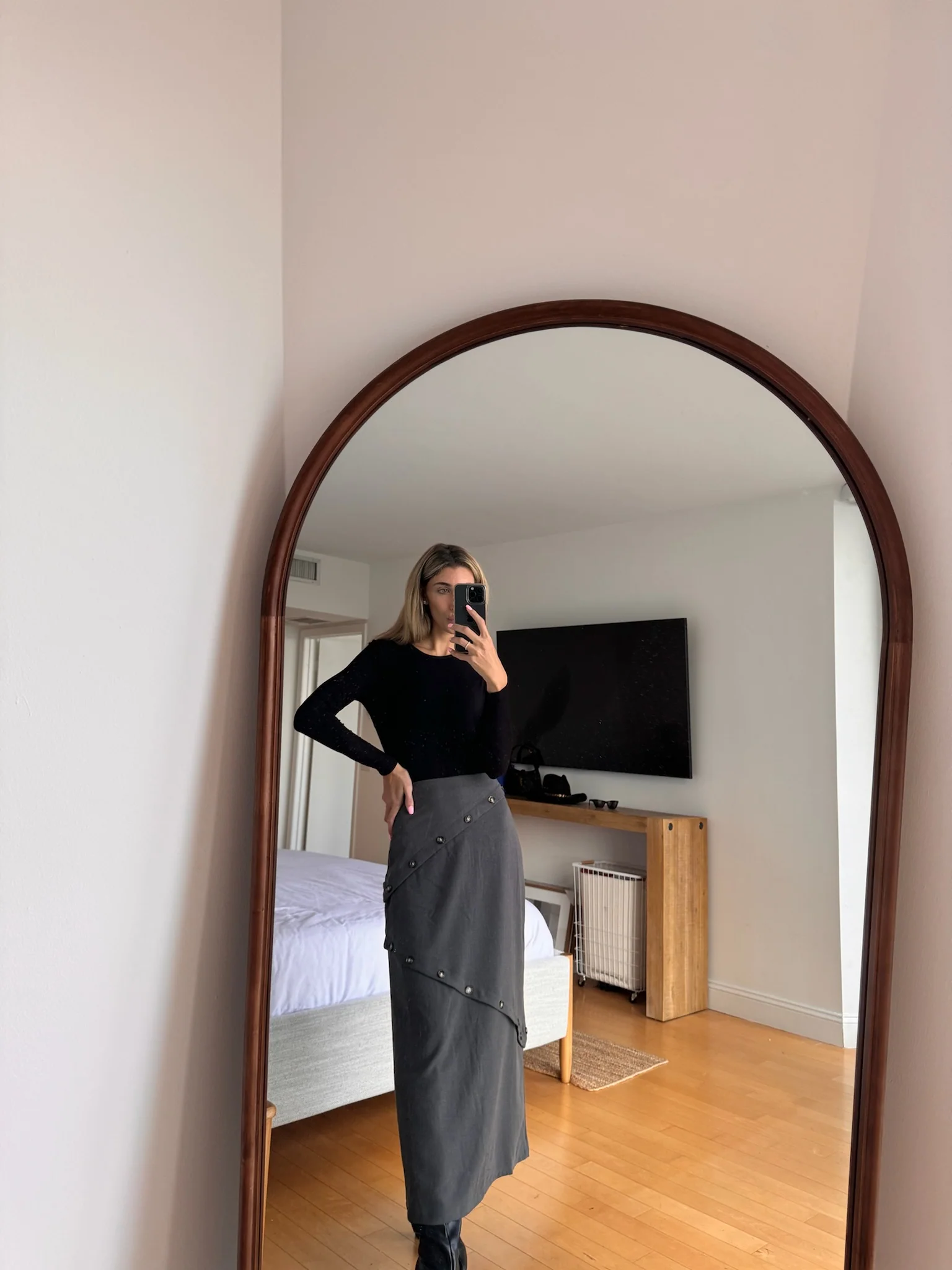 Tailored Button Skirt - Image 10