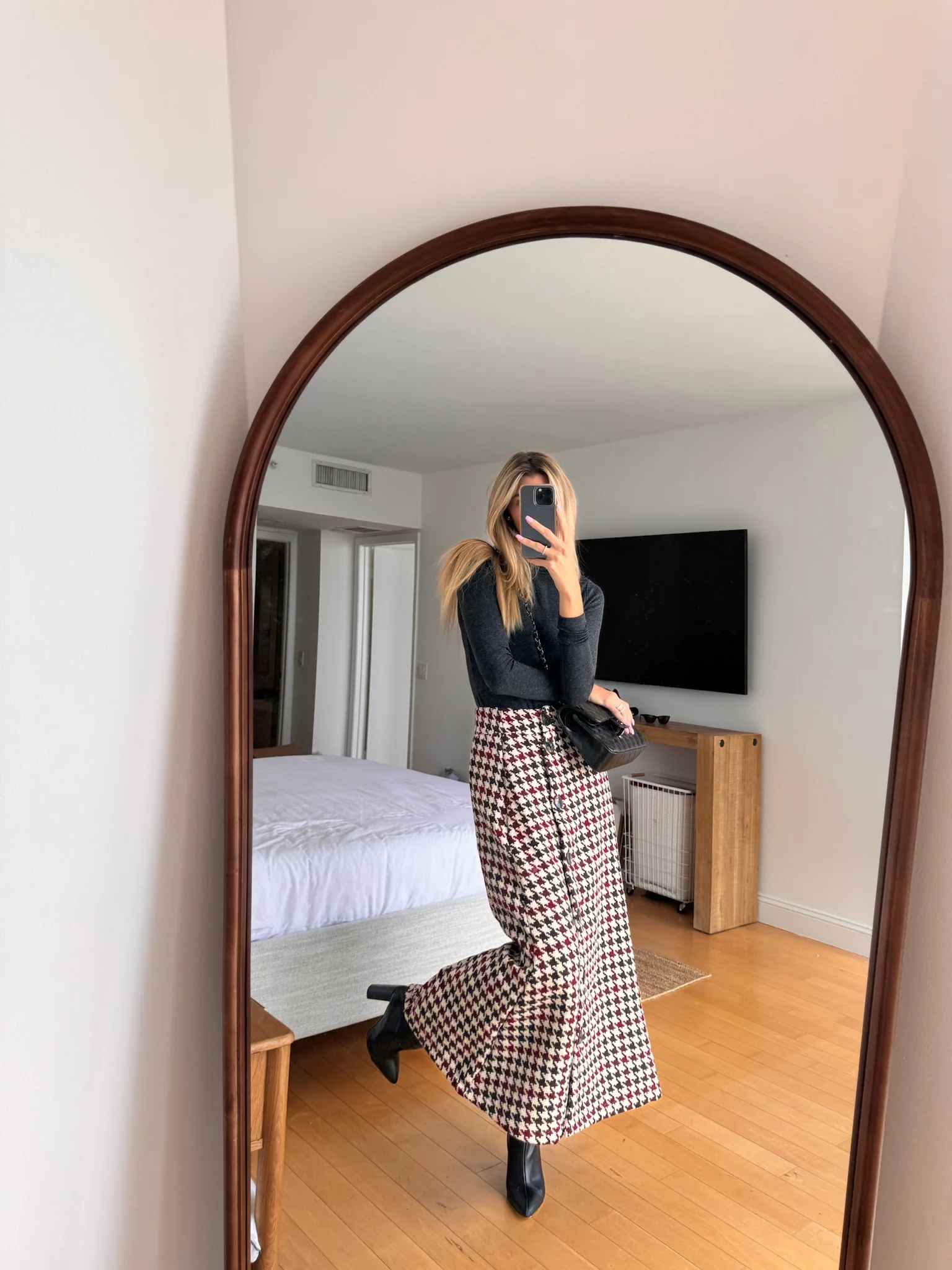 Pattern Button Skirt - Image 11