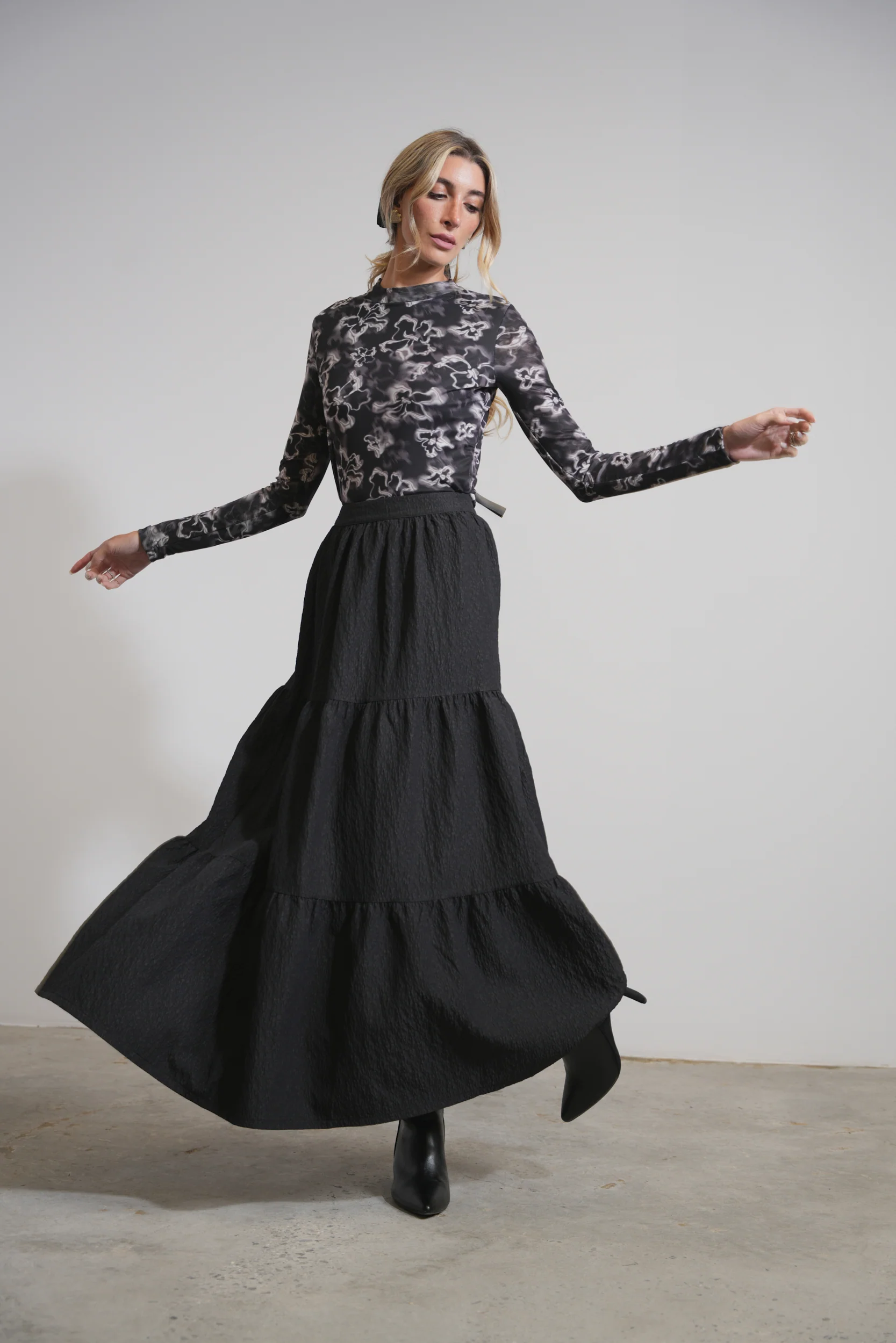 The Rebecca Puff Tiered Skirt - Image 3