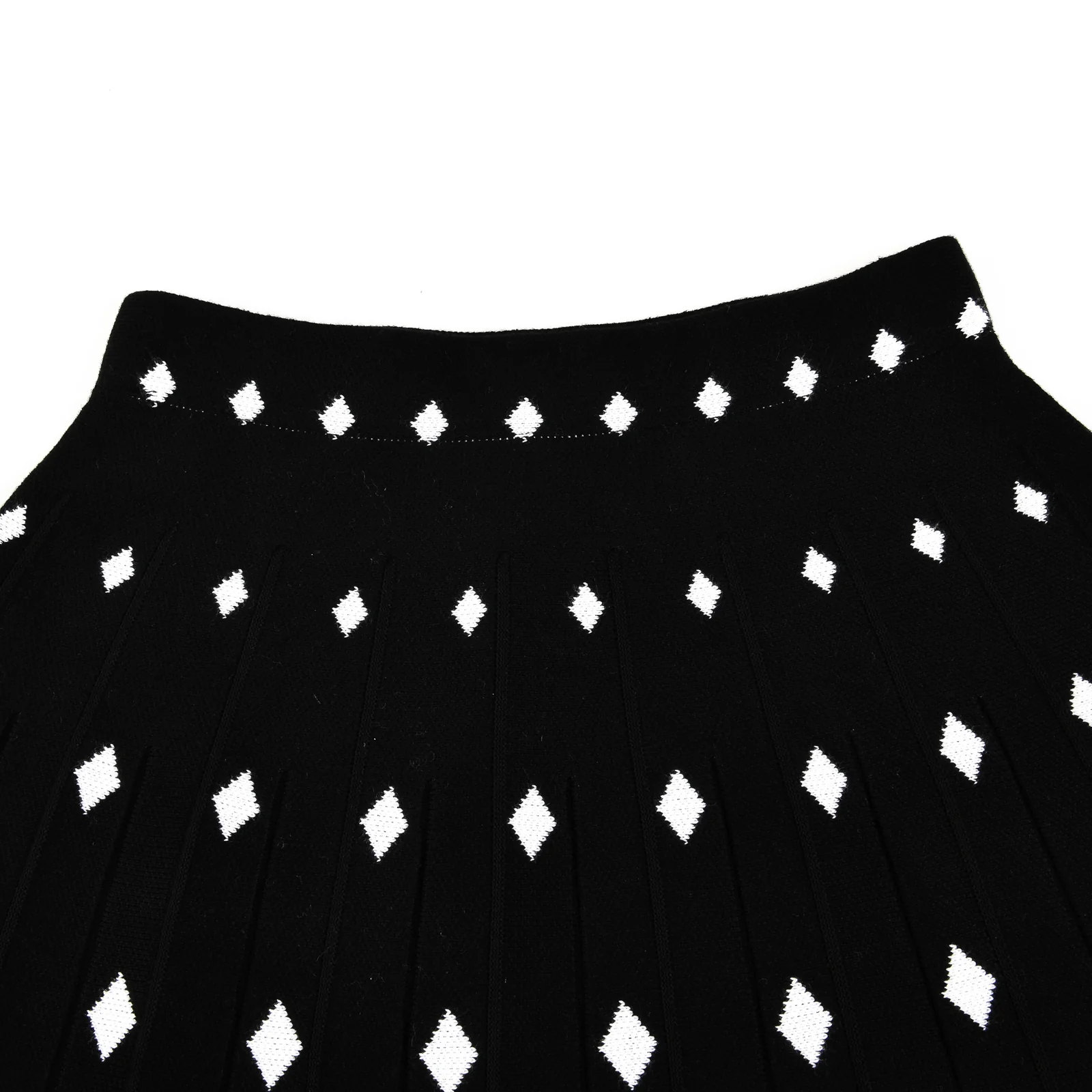 Print Knit Pleated Skirt - Image 4