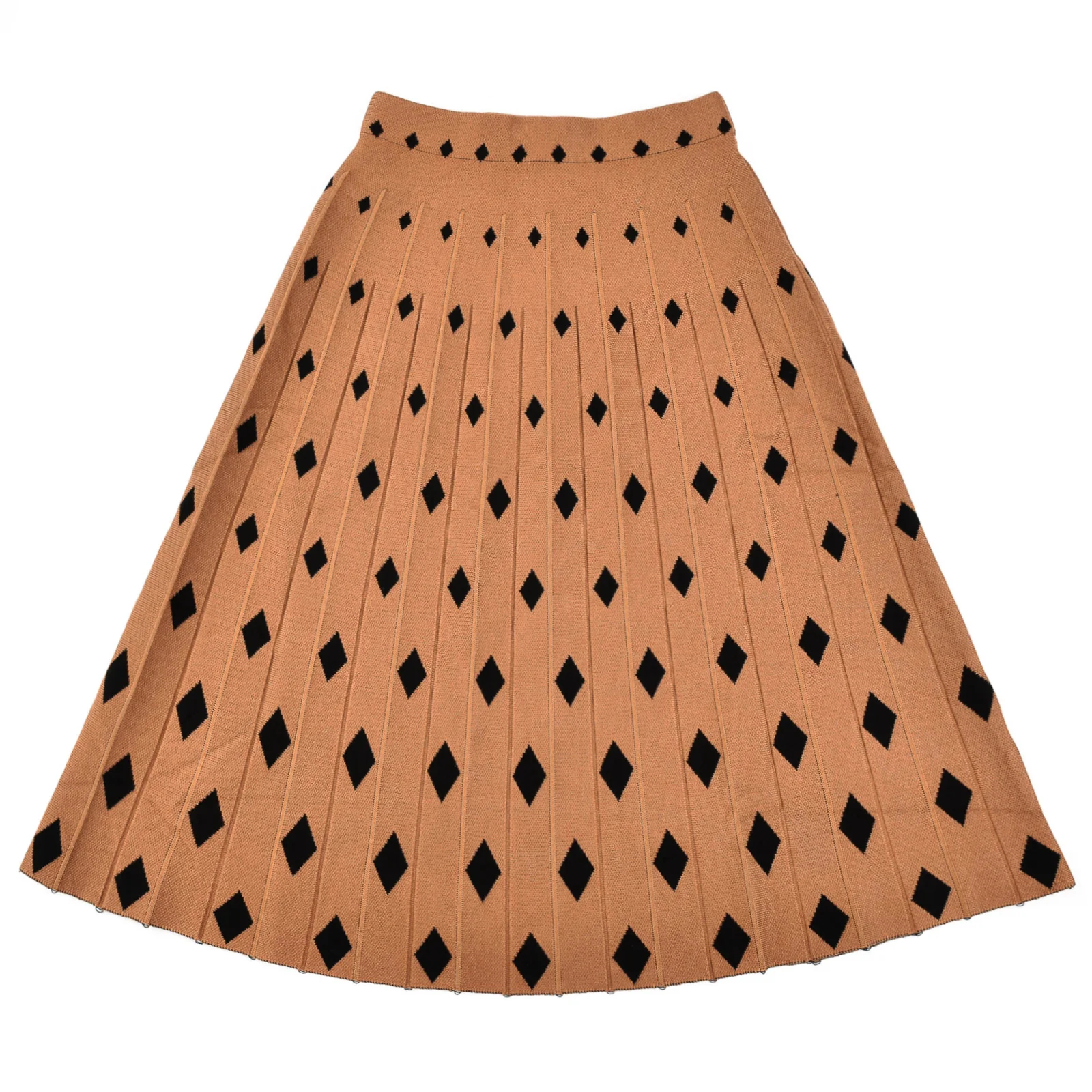 Print Knit Pleated Skirt - Image 7