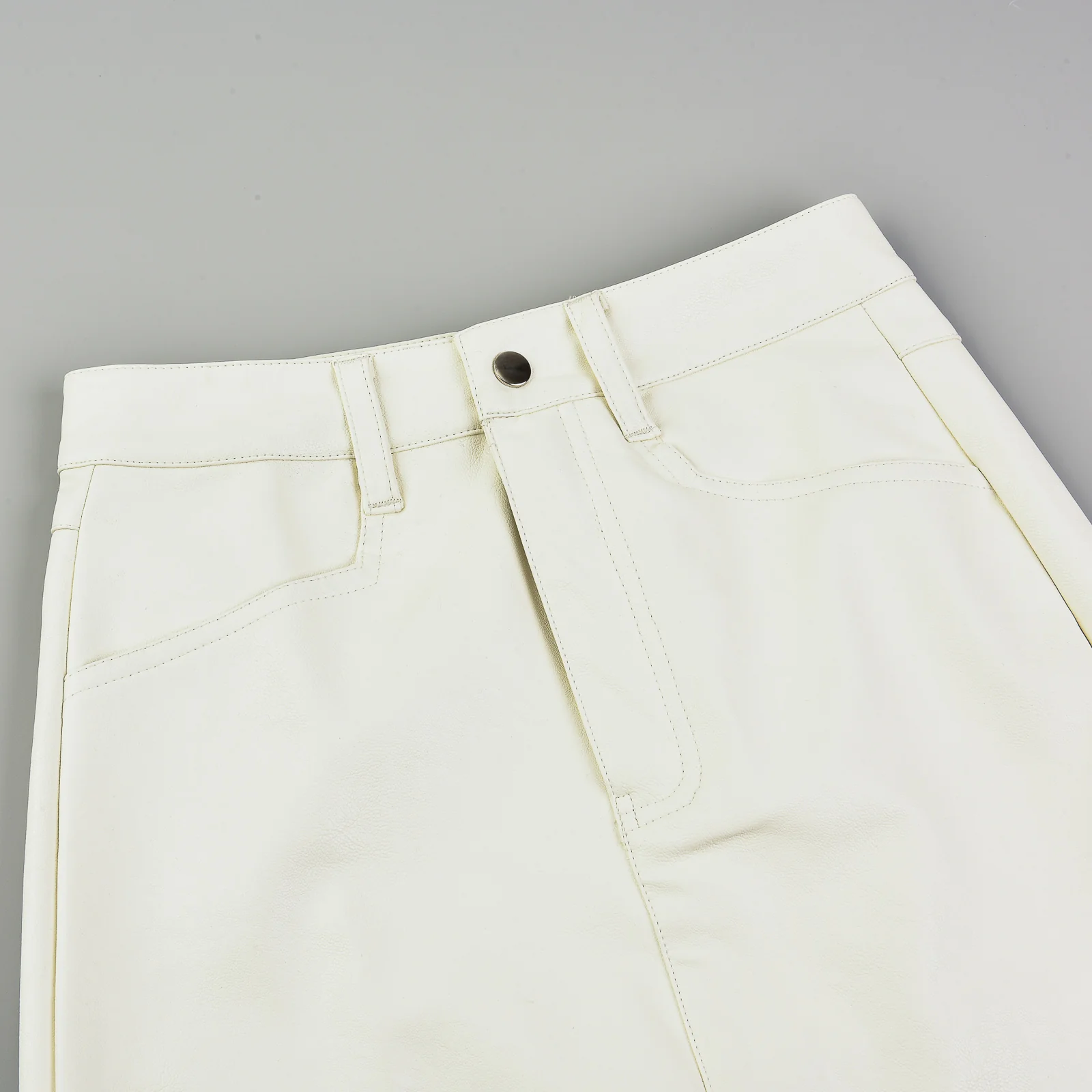 Leather Skirt With Slit - Image 6