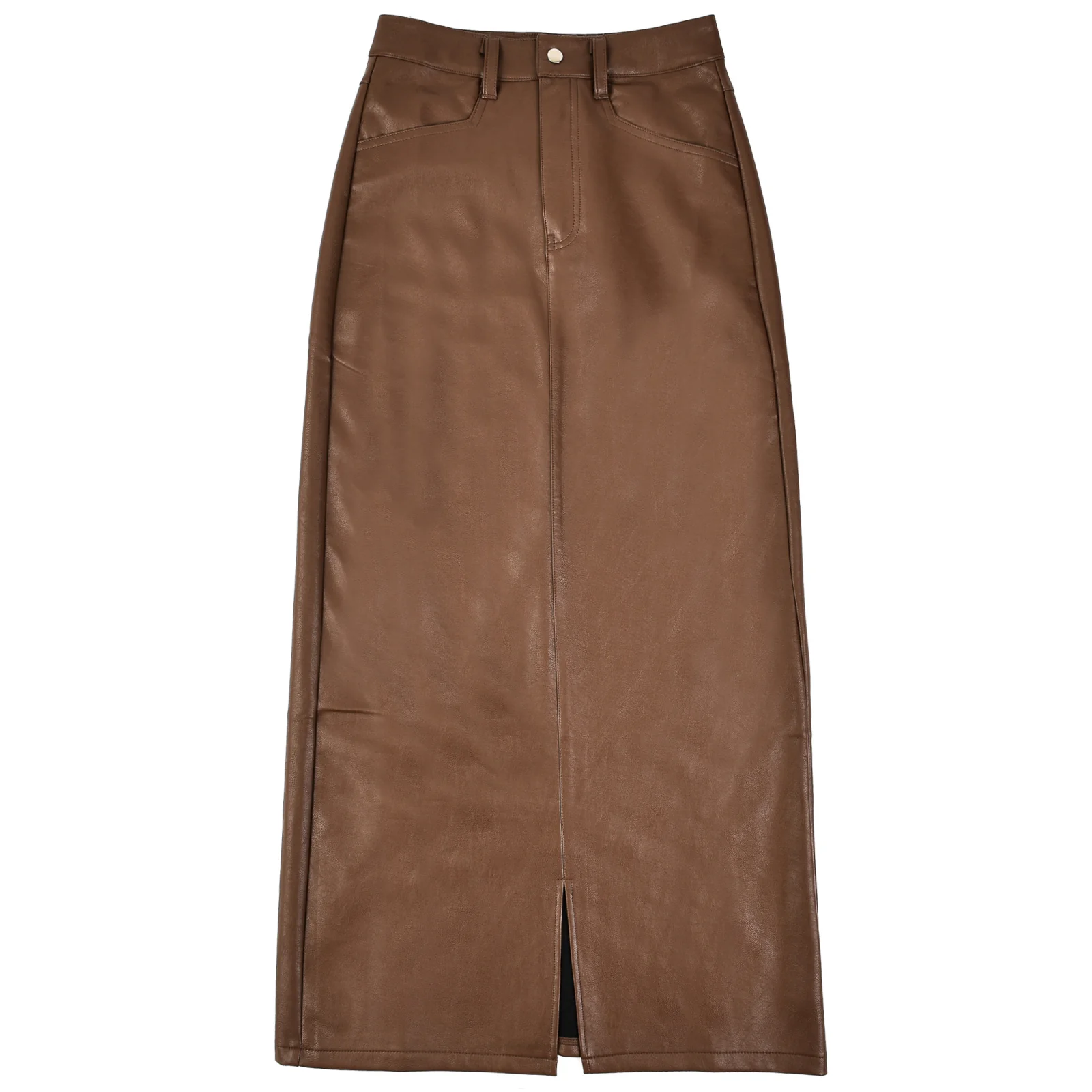 Leather Skirt With Slit - Image 8