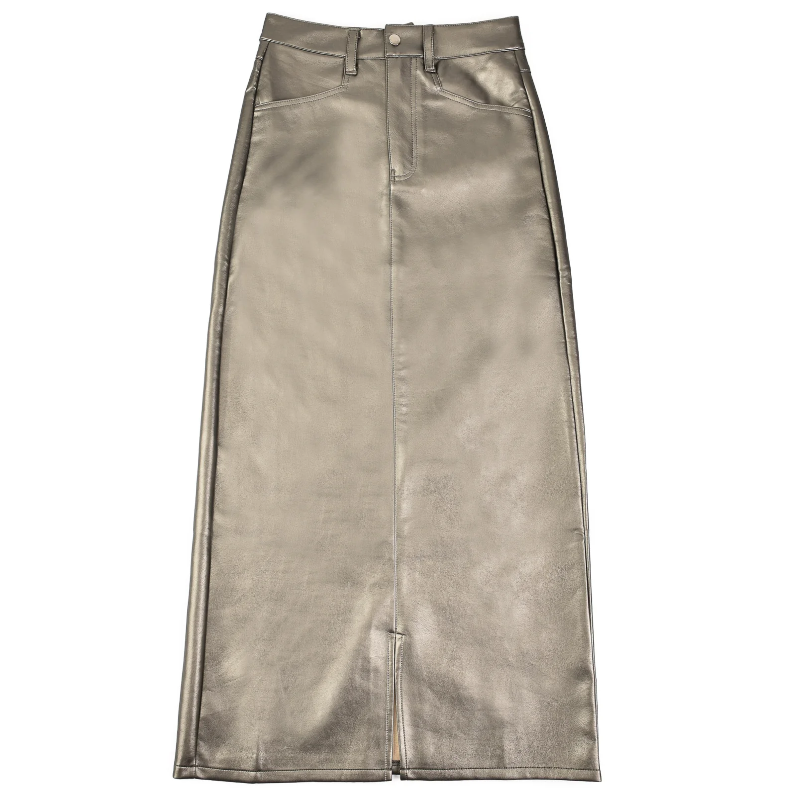 Leather Skirt With Slit - Image 9