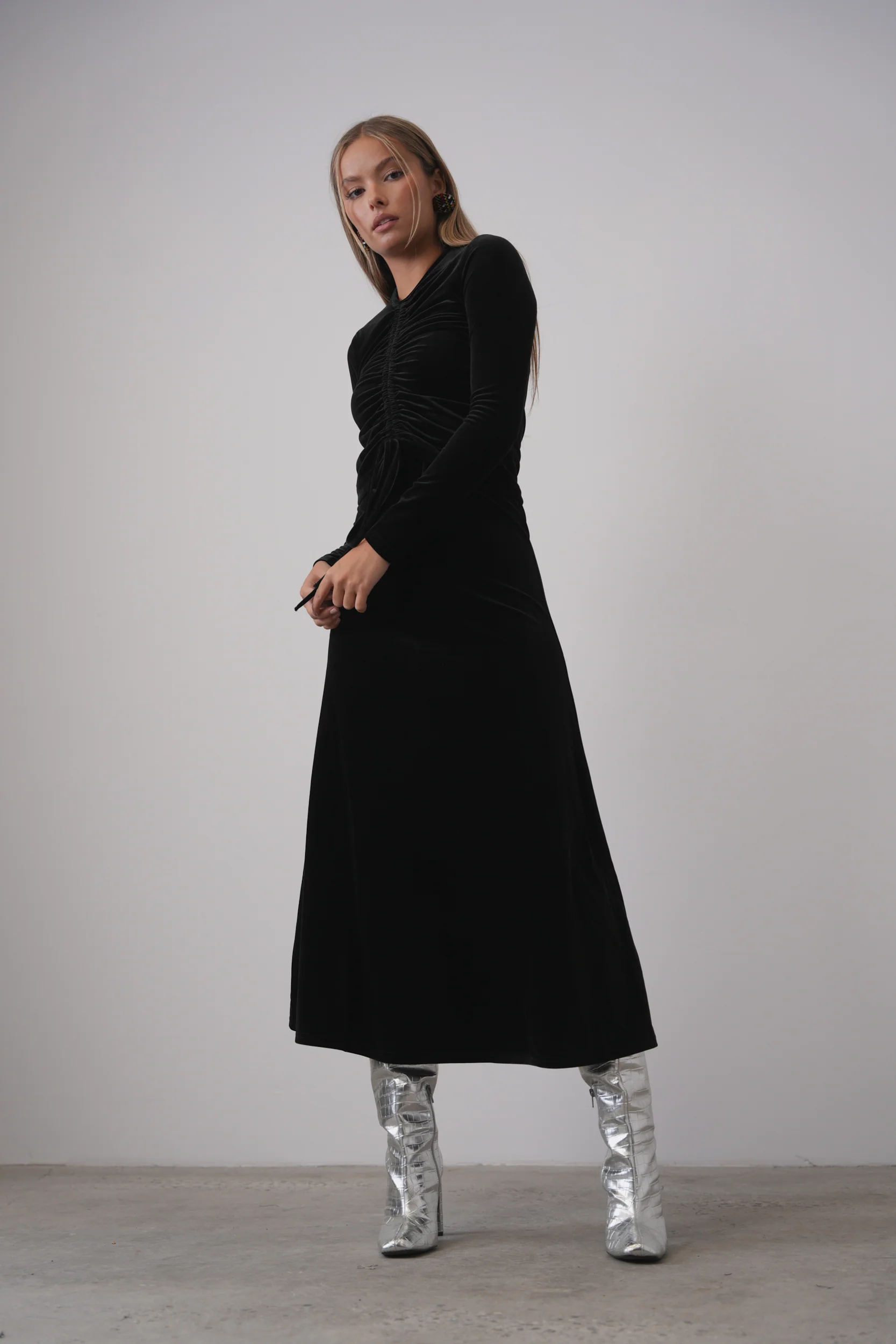 Velour Slip Skirt - Image 3