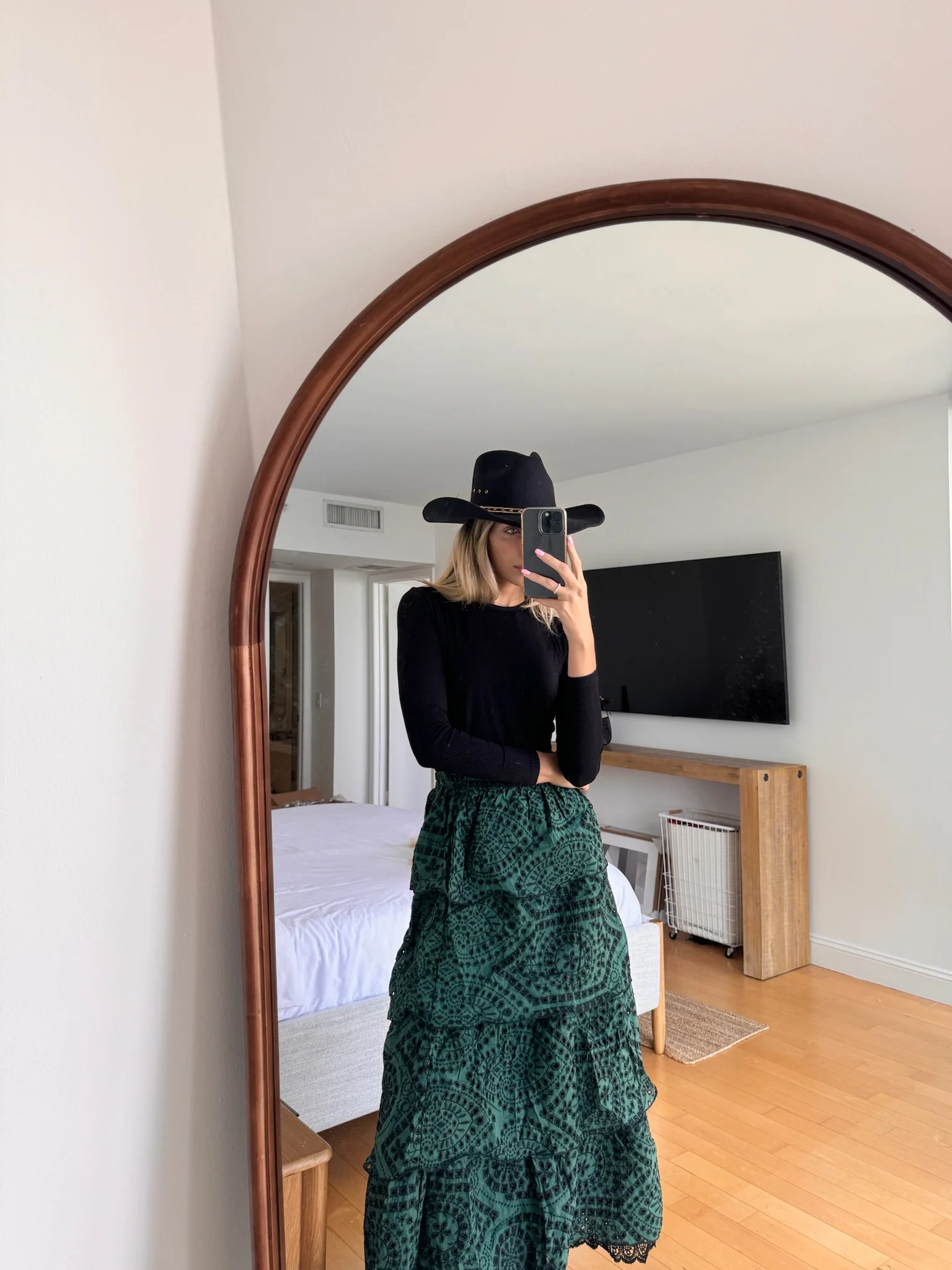Eyelet Layered Skirt - Image 2