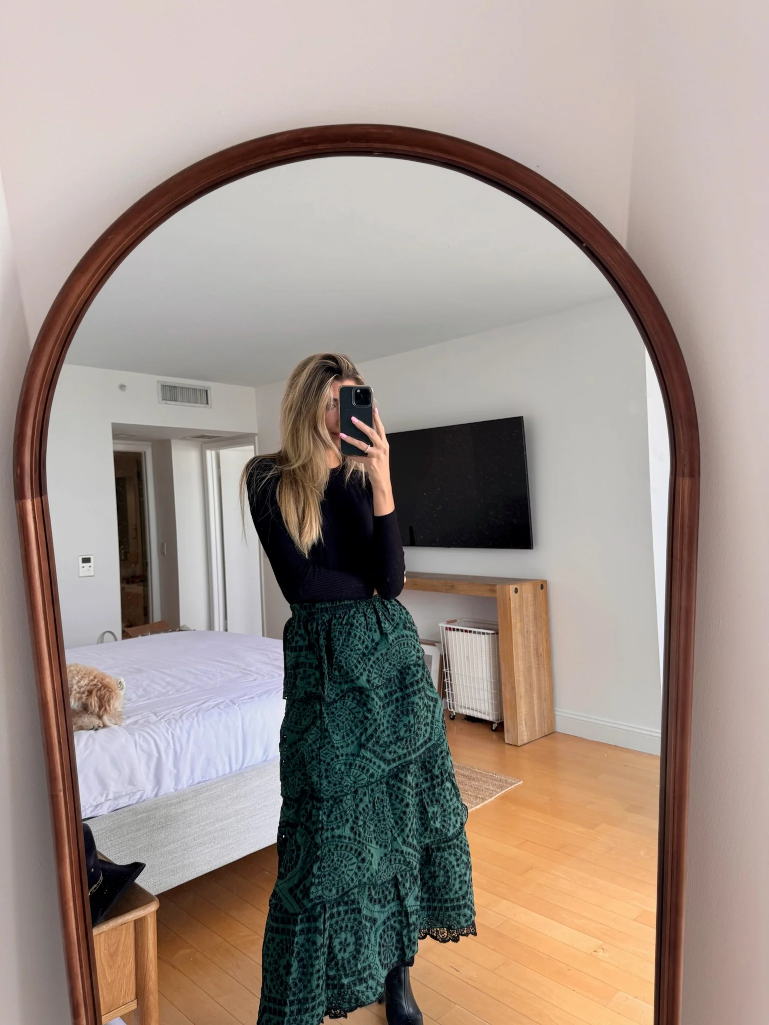 Eyelet Layered Skirt - Image 7