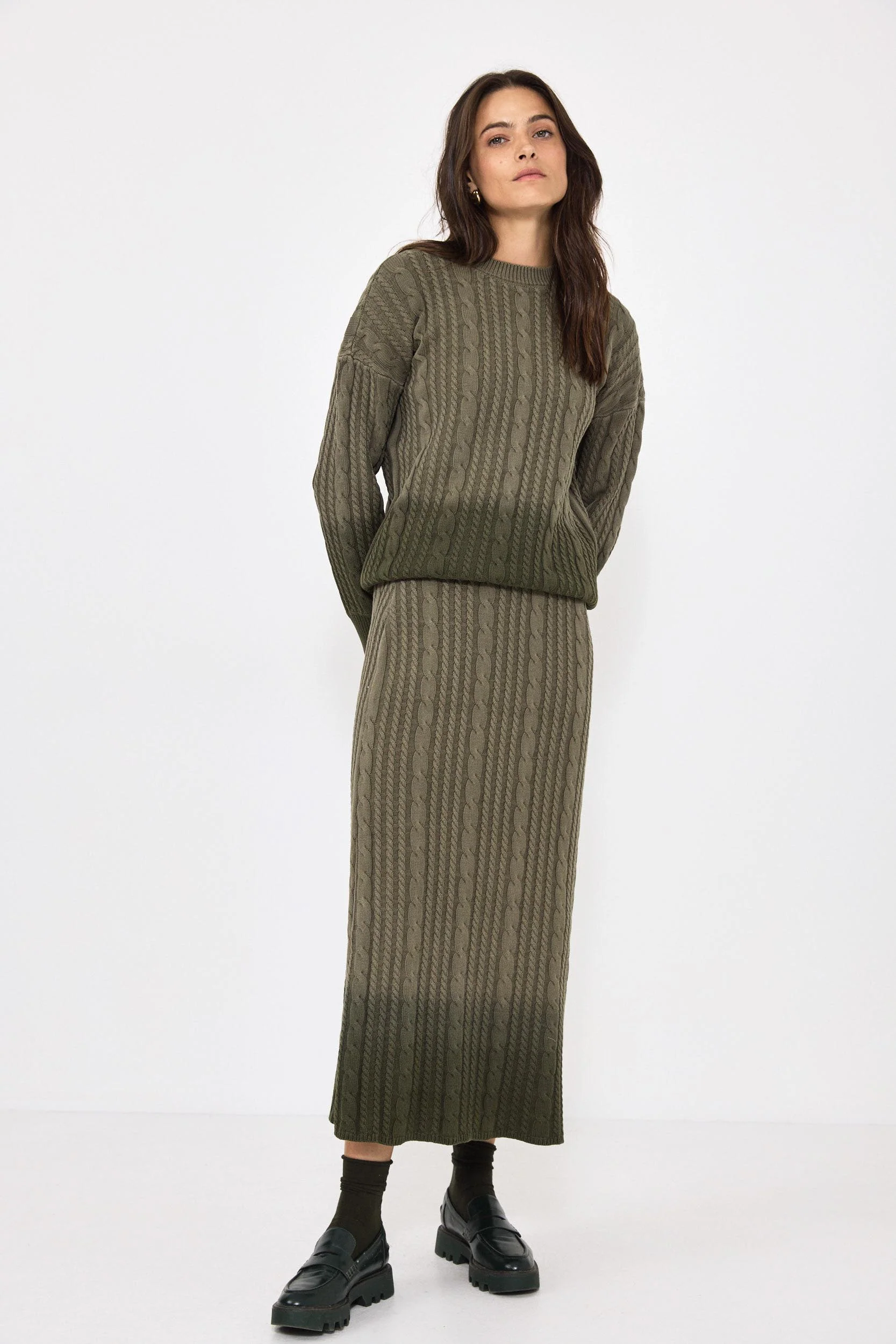 Mila Dip Dye Knit Skirt - Image 10