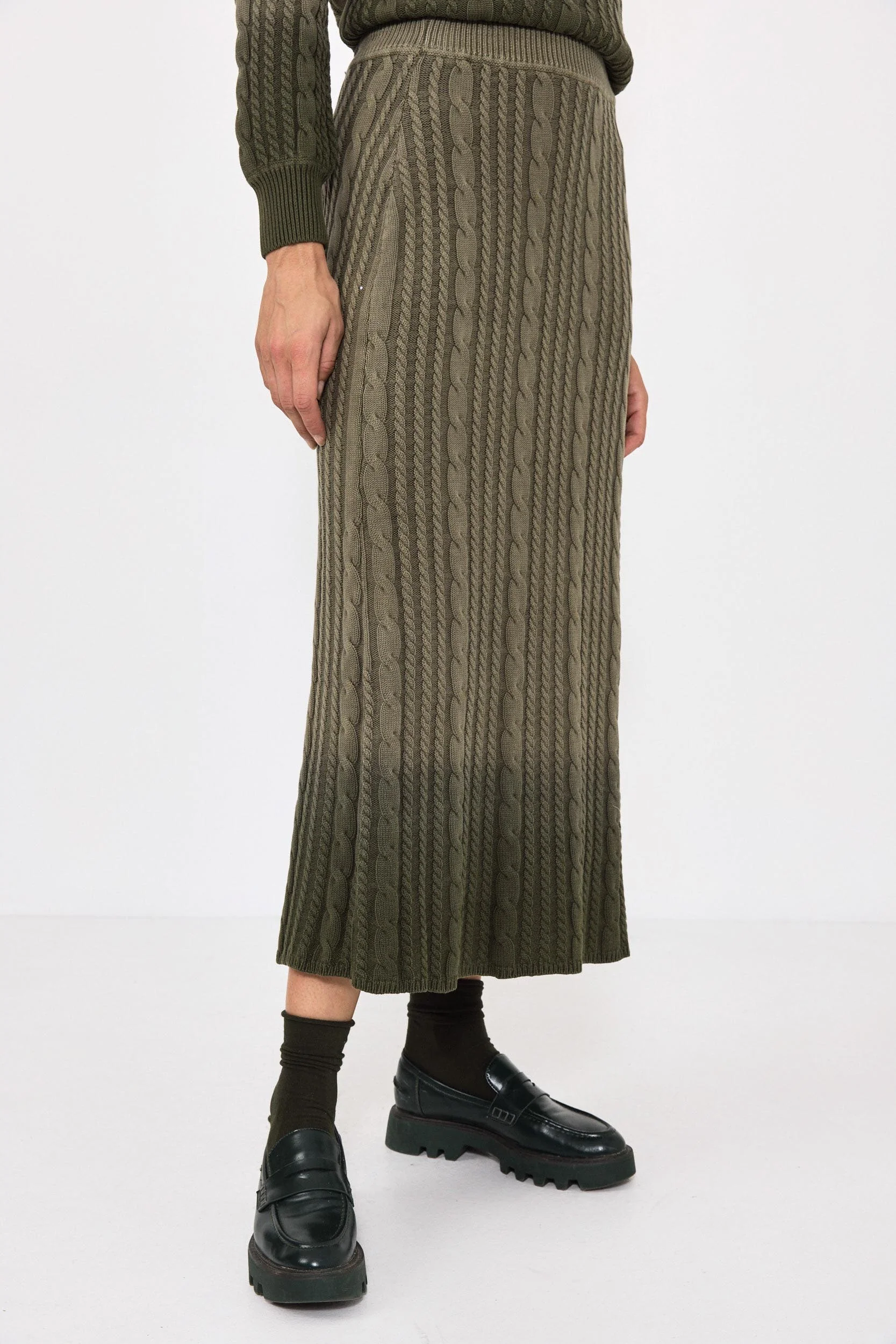 Mila Dip Dye Knit Skirt - Image 12