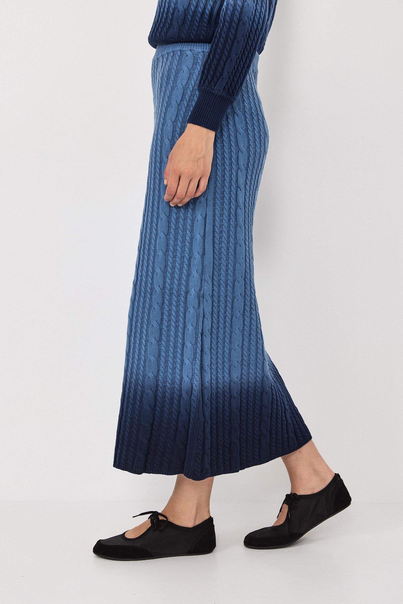 Mila Dip Dye Knit Skirt - Image 8