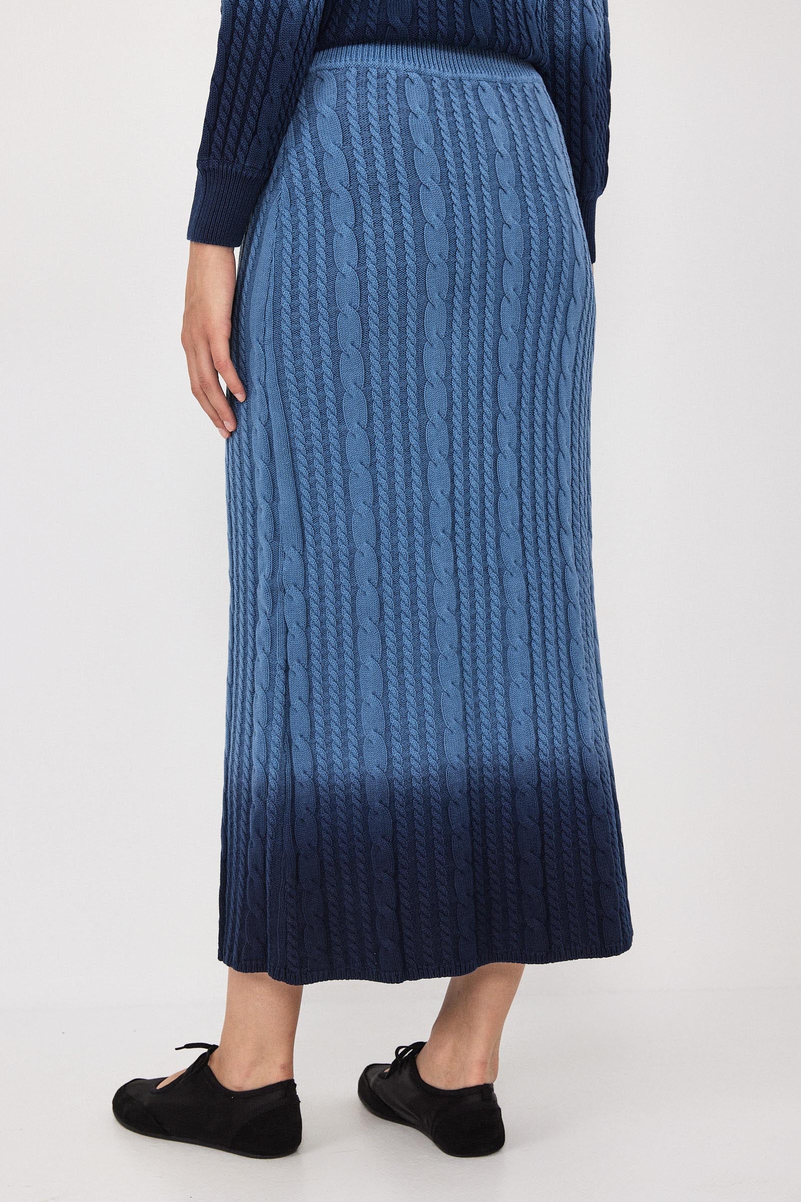 Mila Dip Dye Knit Skirt - Image 9