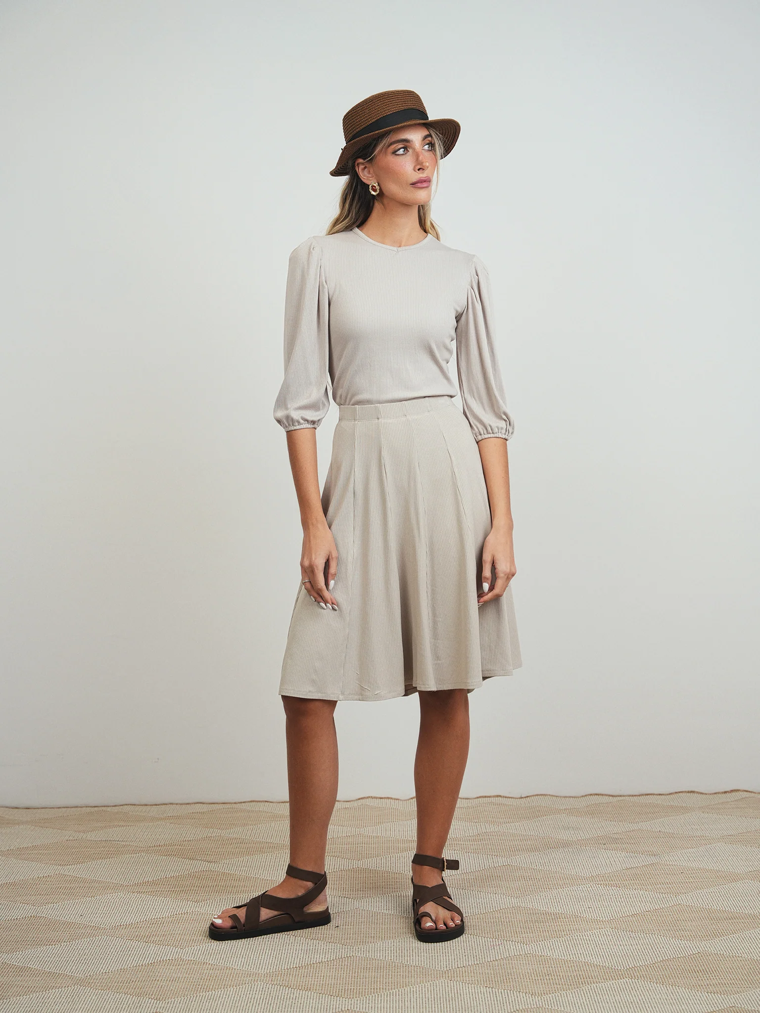 Soft Rib Panel Skirt - Image 6