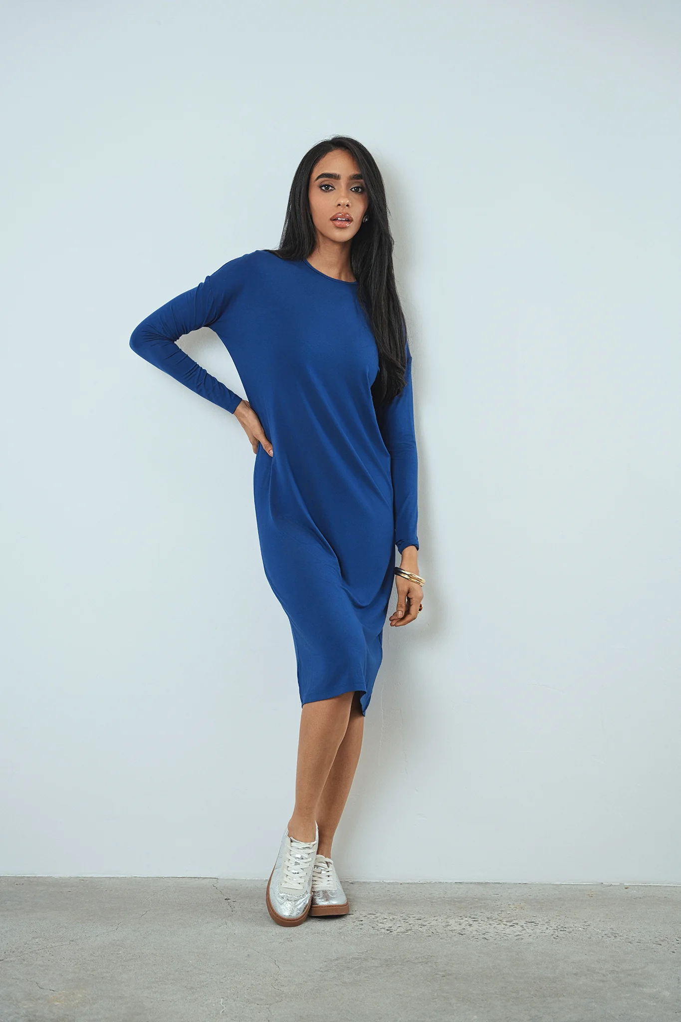 Knee Length Dolman Dress - Image 4