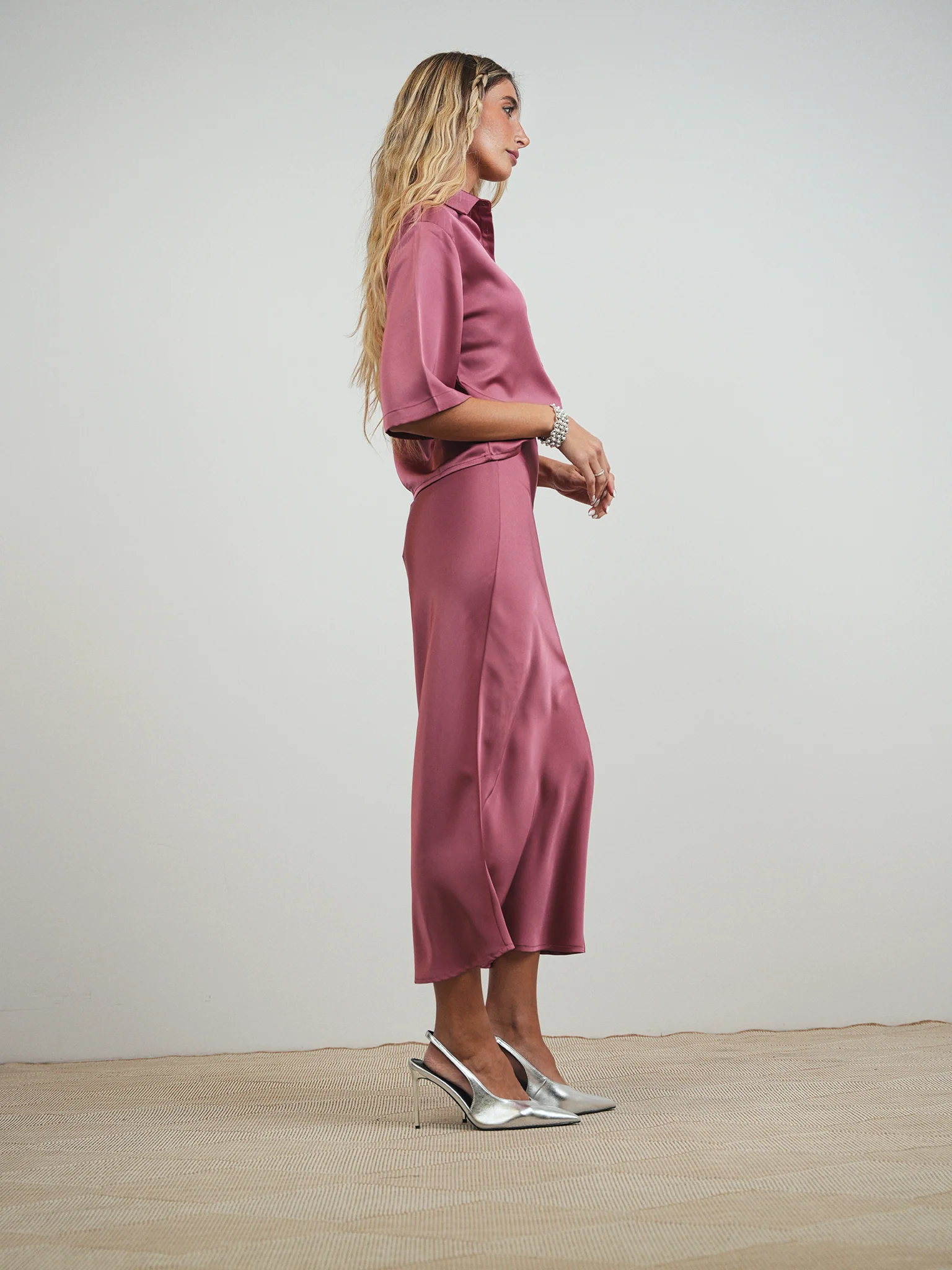 Elastic Waist Slip Skirt - Image 9