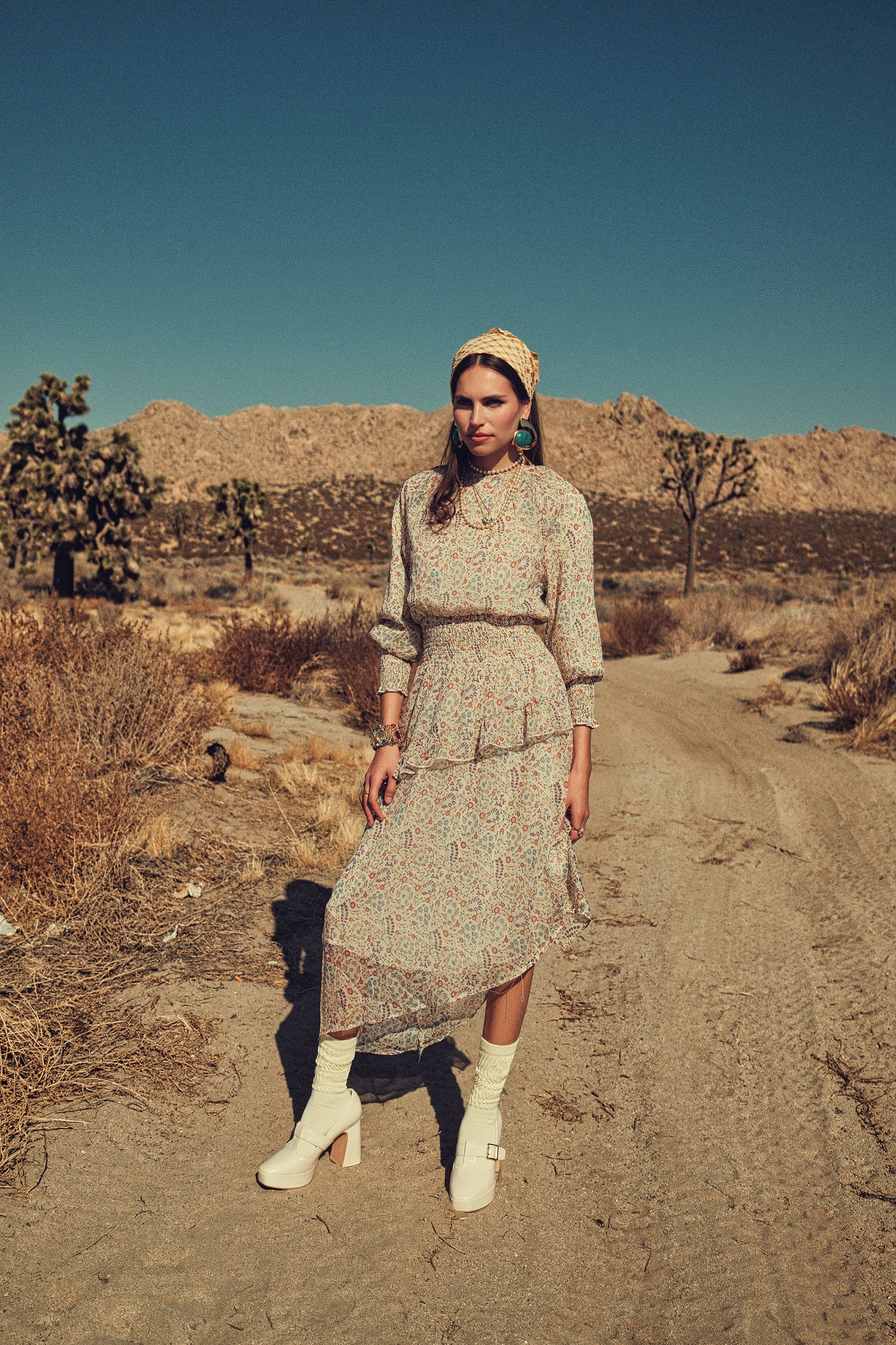 High-Low Smocked Waist Dress - Image 14