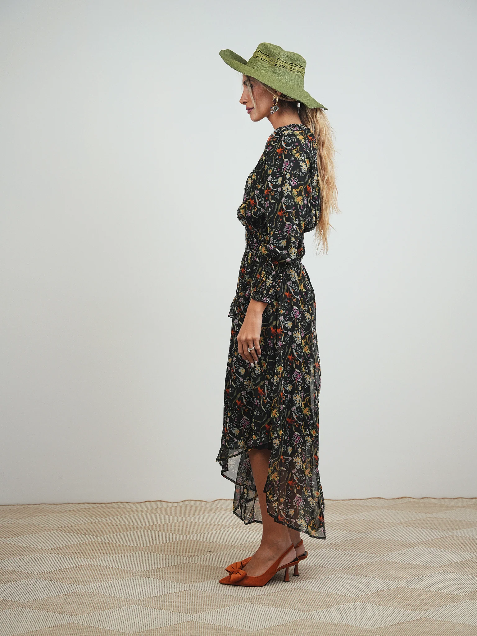 High-Low Smocked Waist Dress - Image 6