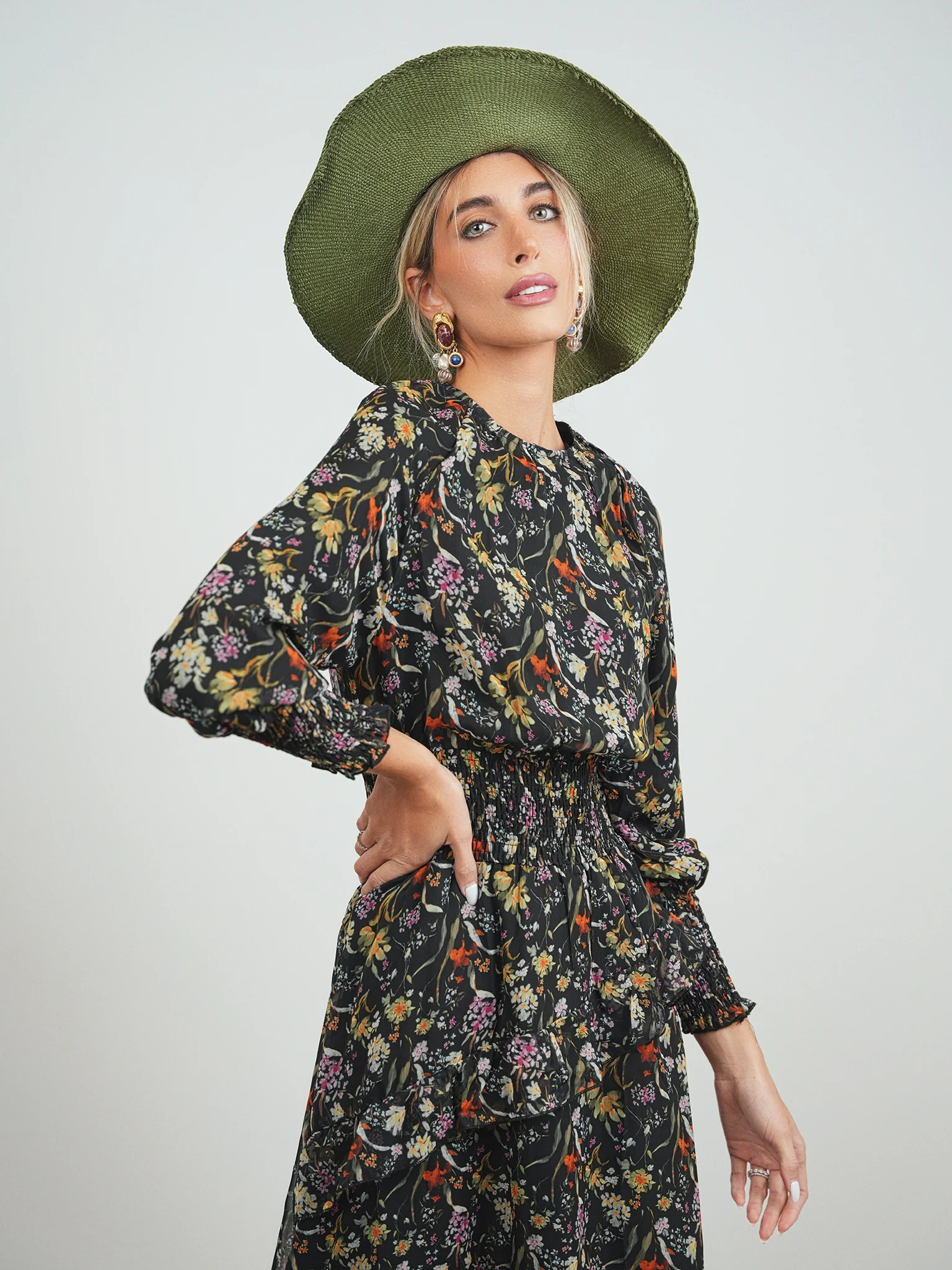 High-Low Smocked Waist Dress - Image 7