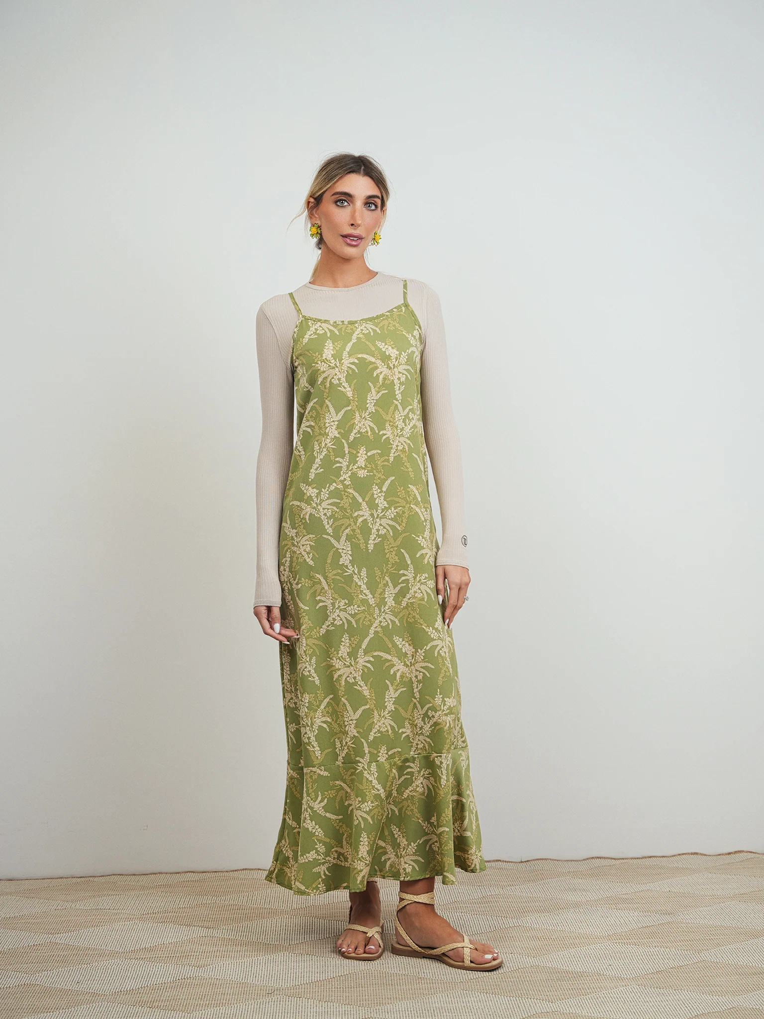 Ruffle Slip Dress - Image 12