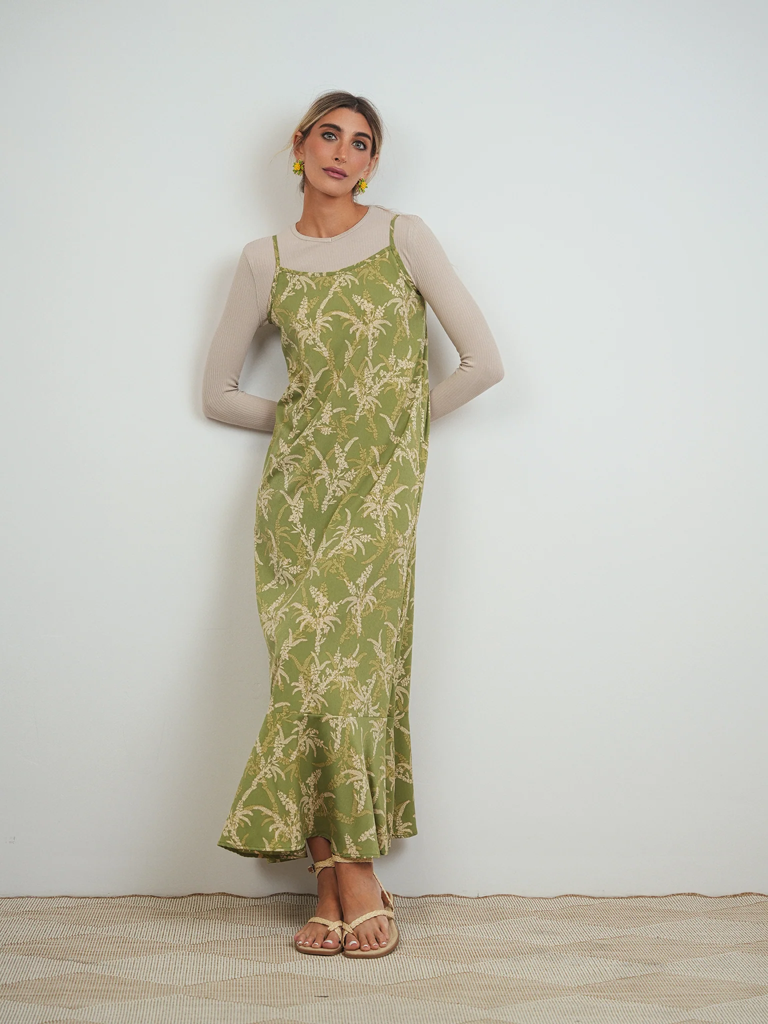 Ruffle Slip Dress - Image 2