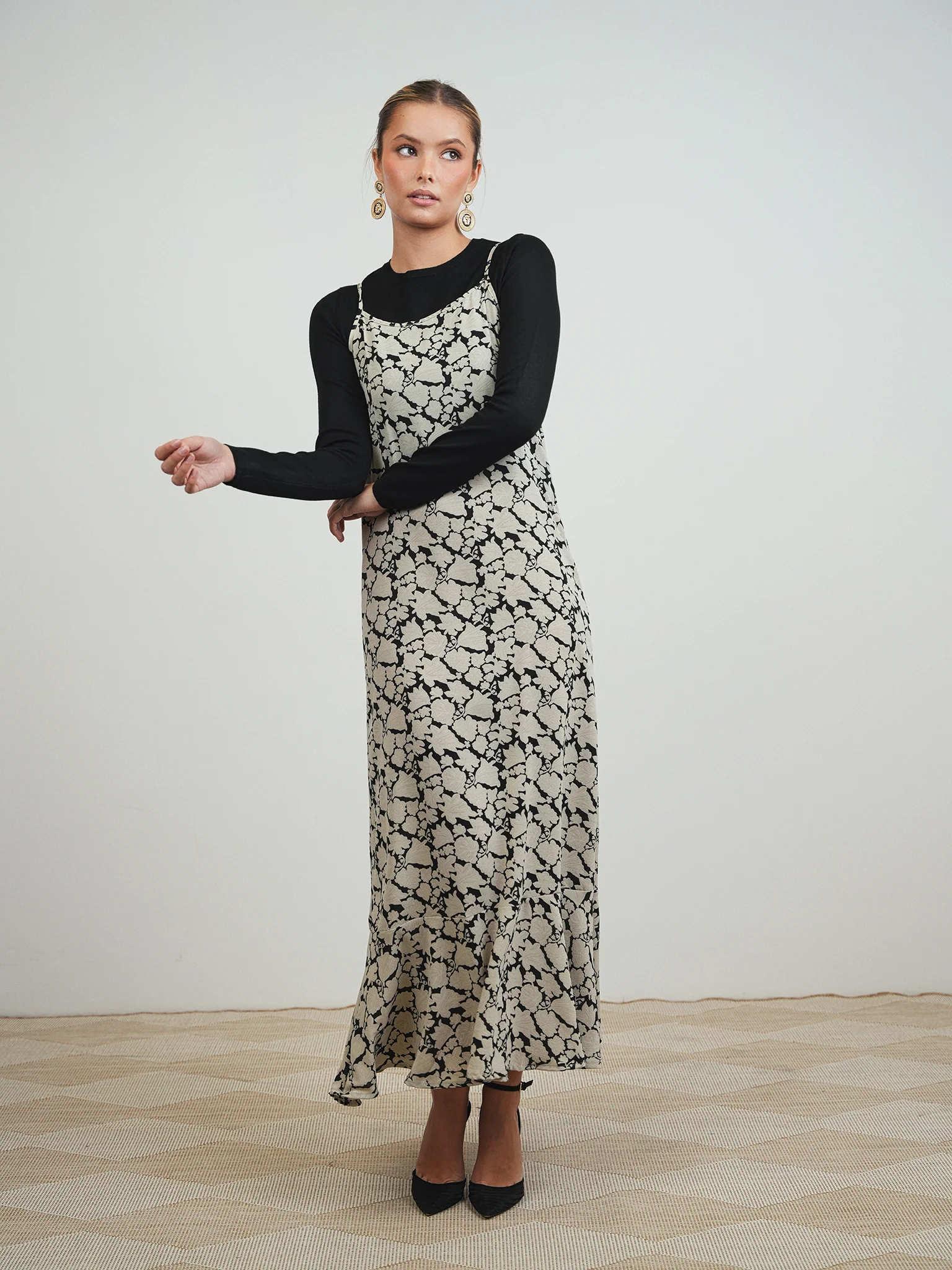 Ruffle Slip Dress - Image 3