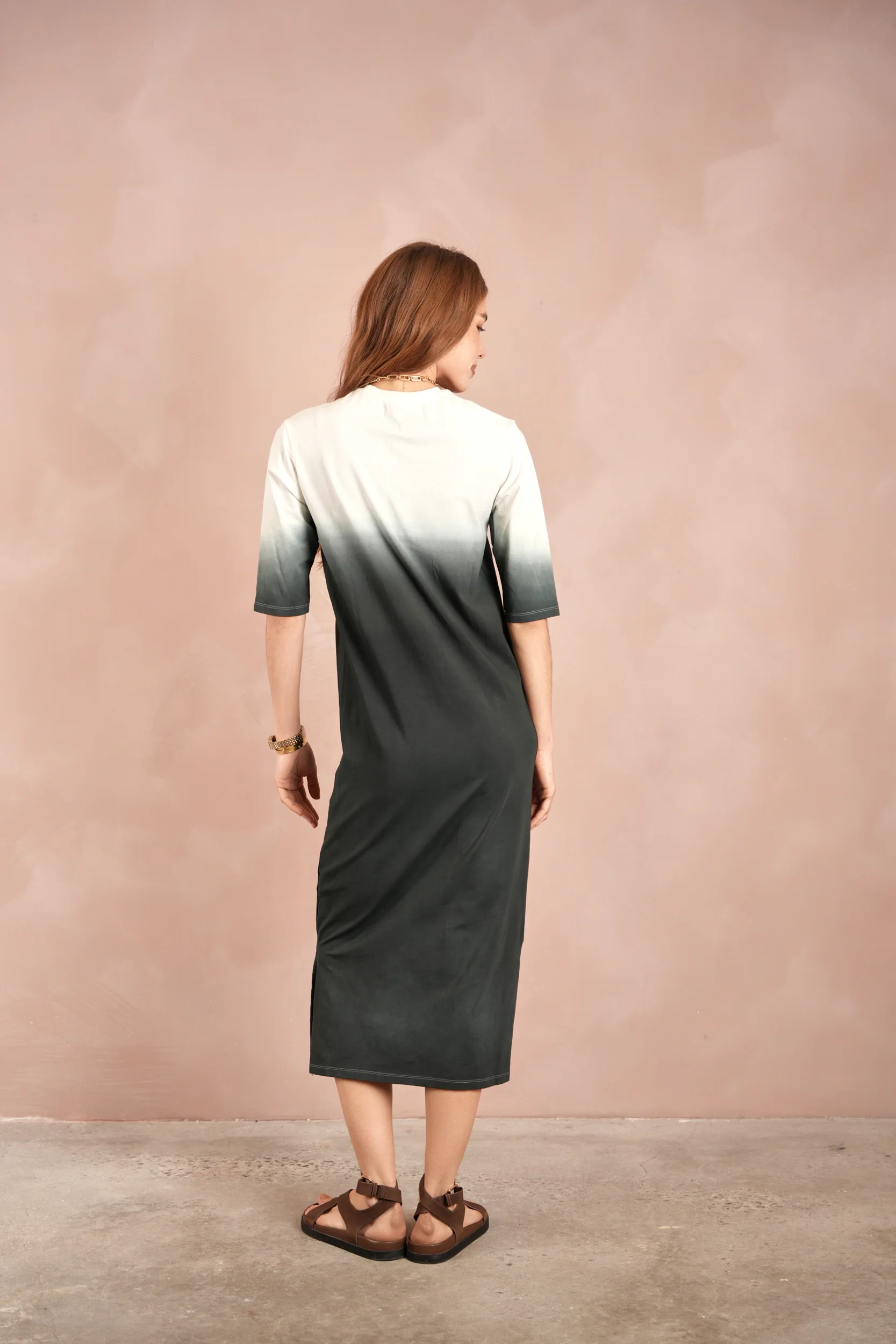 Dip Dye Drop Shoulder Dress - Image 8