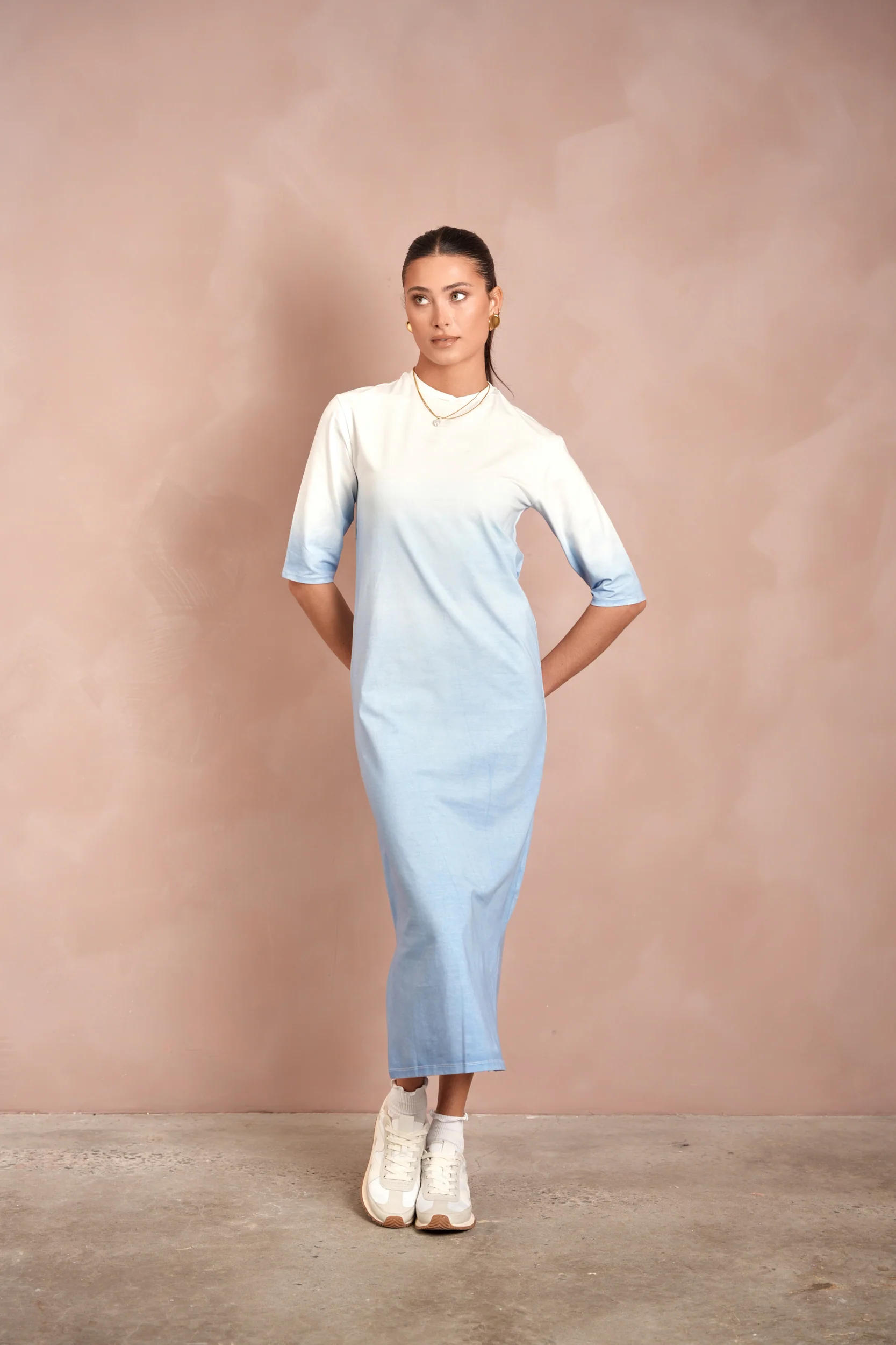 Dip Dye Drop Shoulder Dress - Image 9