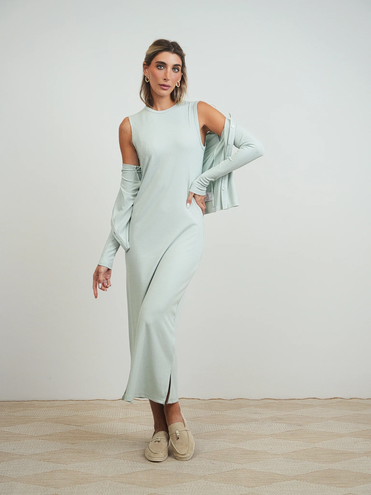 Soft Rib Sleeveless Dress