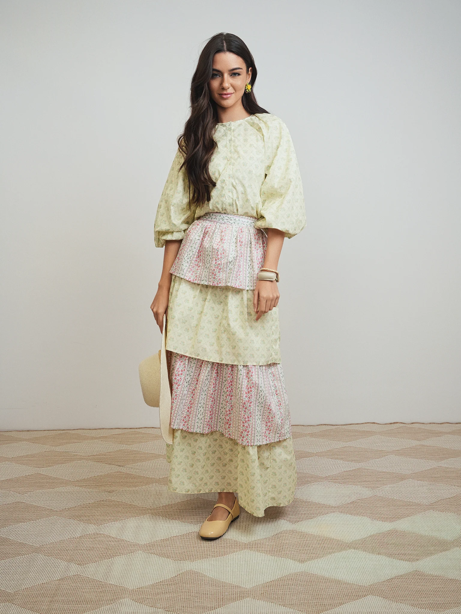 Print Layered Skirt - Image 5