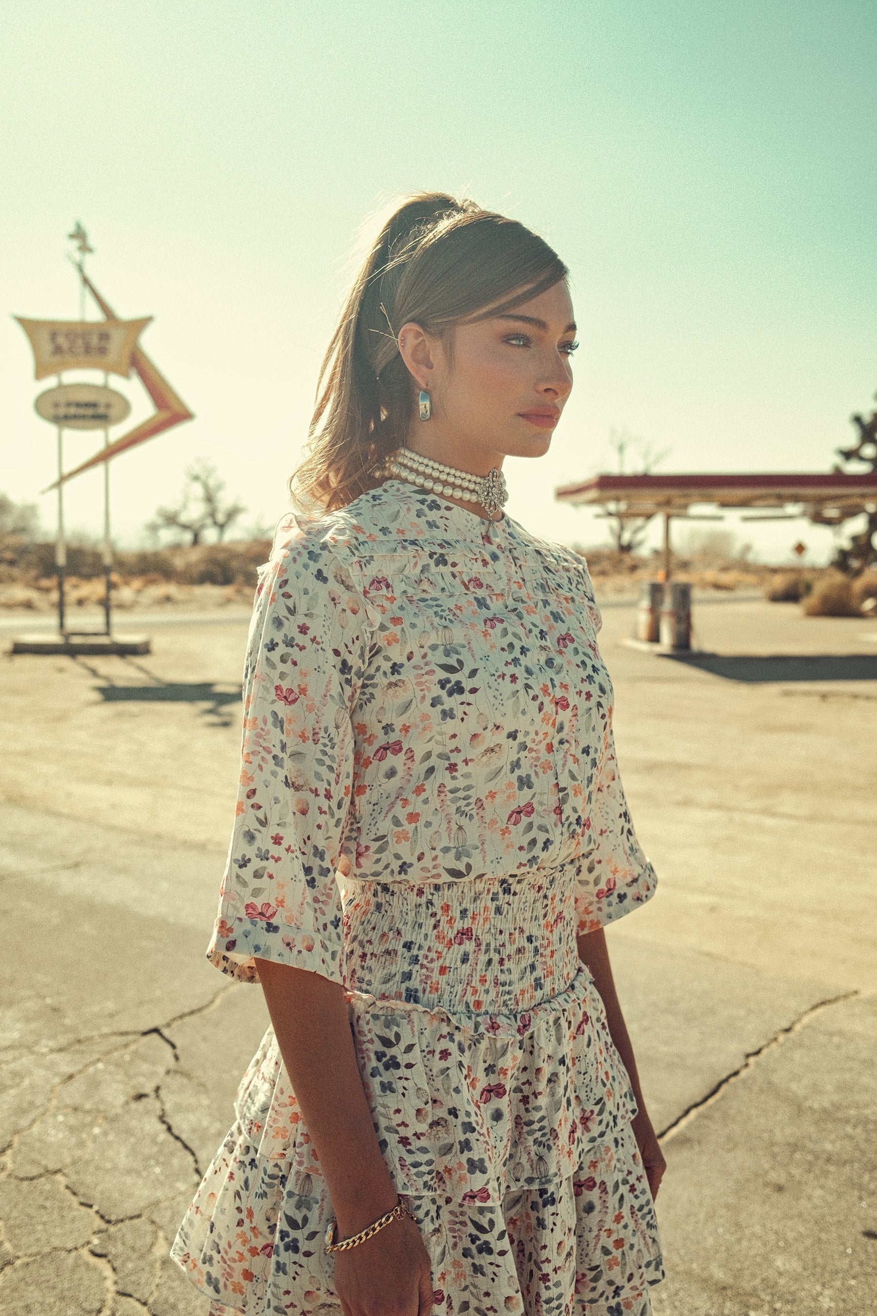 Smocked Layered Skirt - Image 13