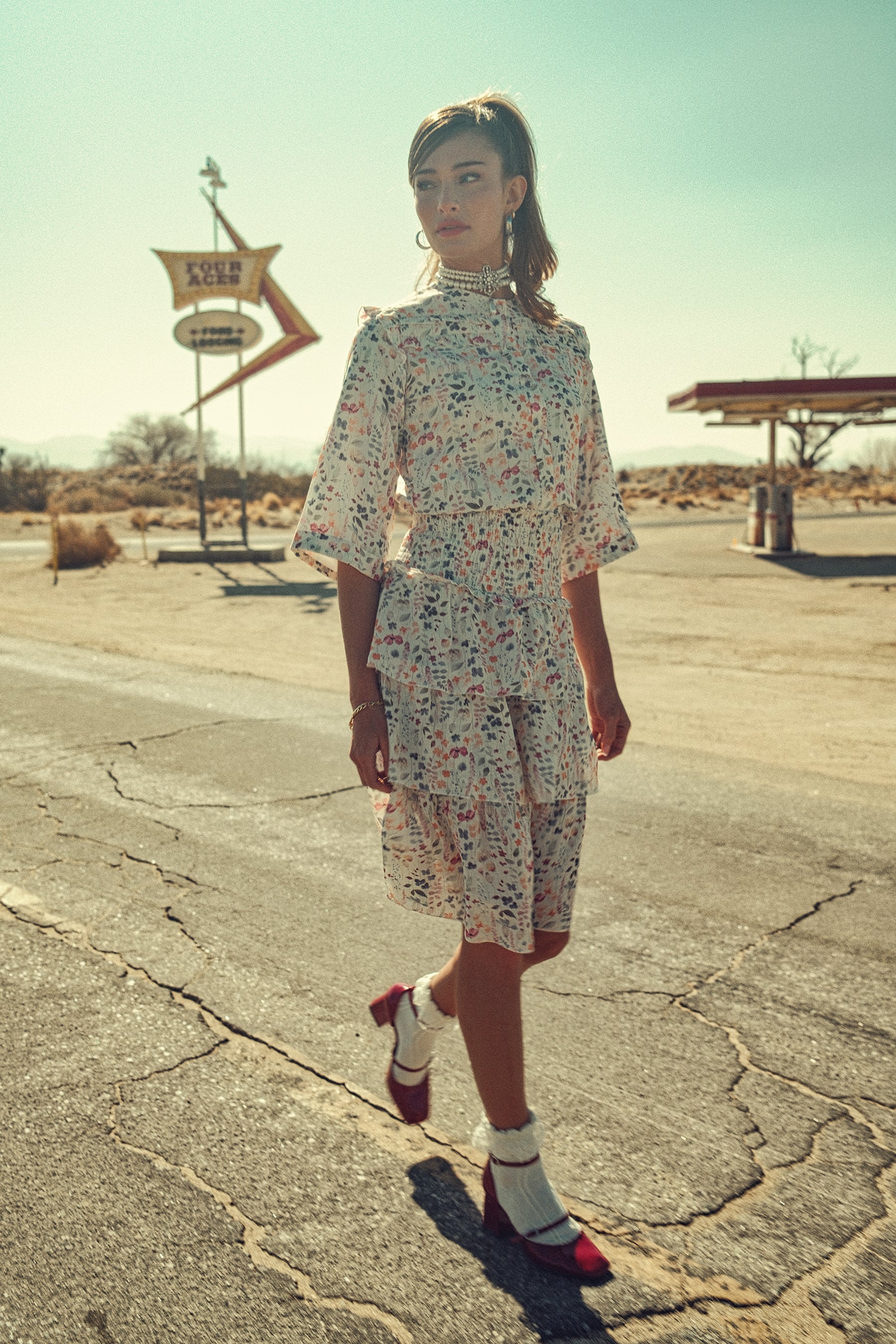 Smocked Layered Skirt - Image 12