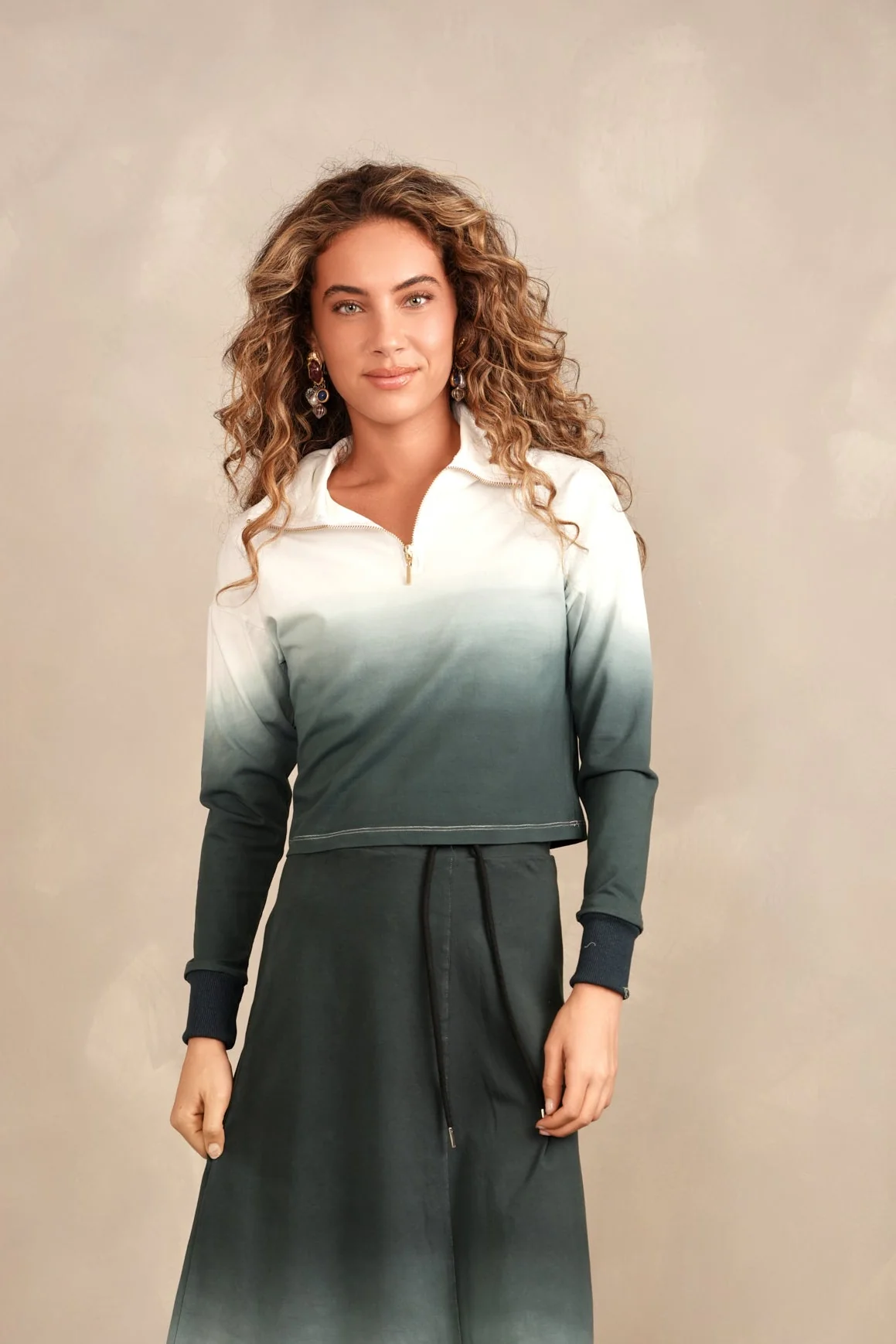 Dip Dye Zipper Top - Image 11
