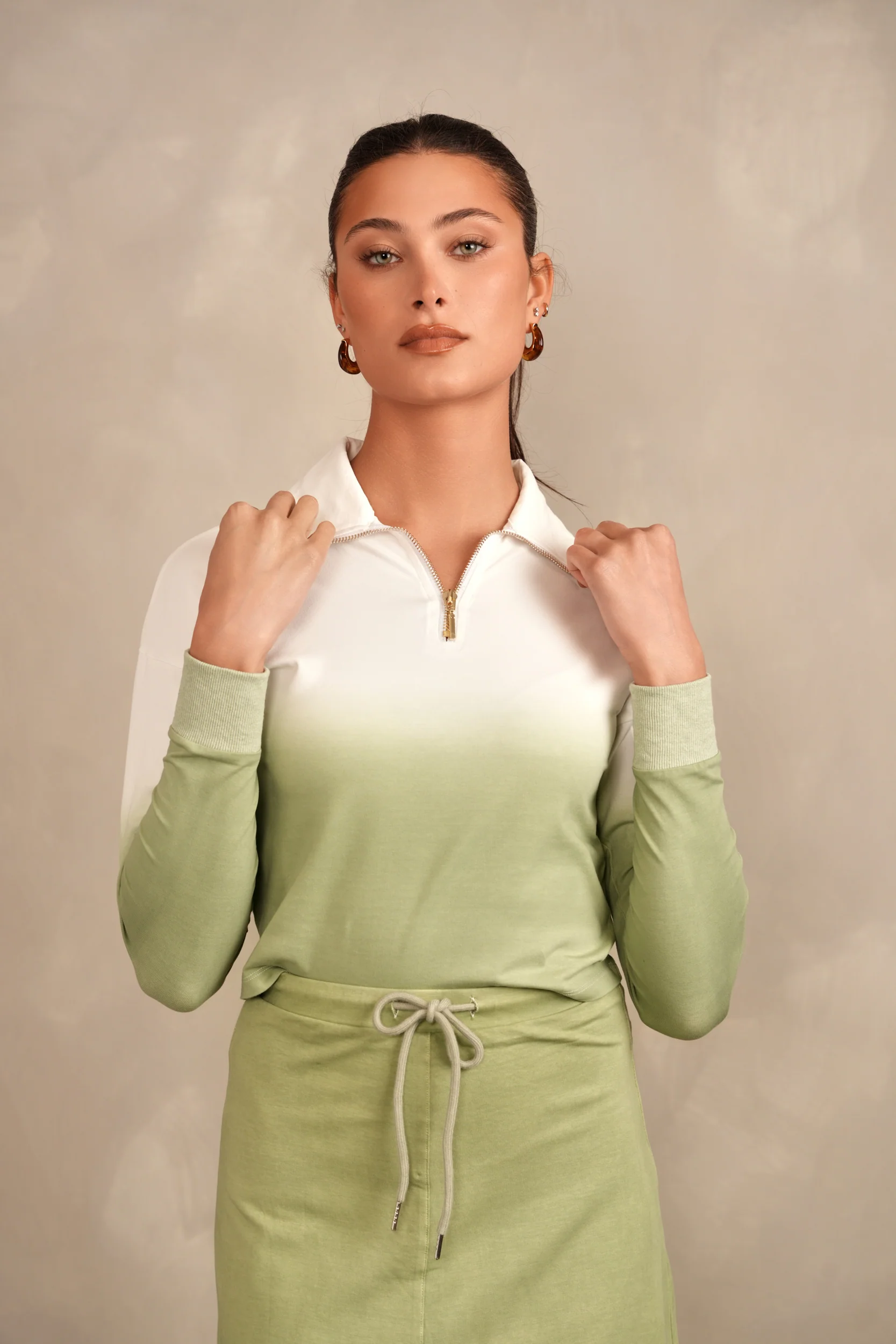 Dip Dye Zipper Top - Image 9