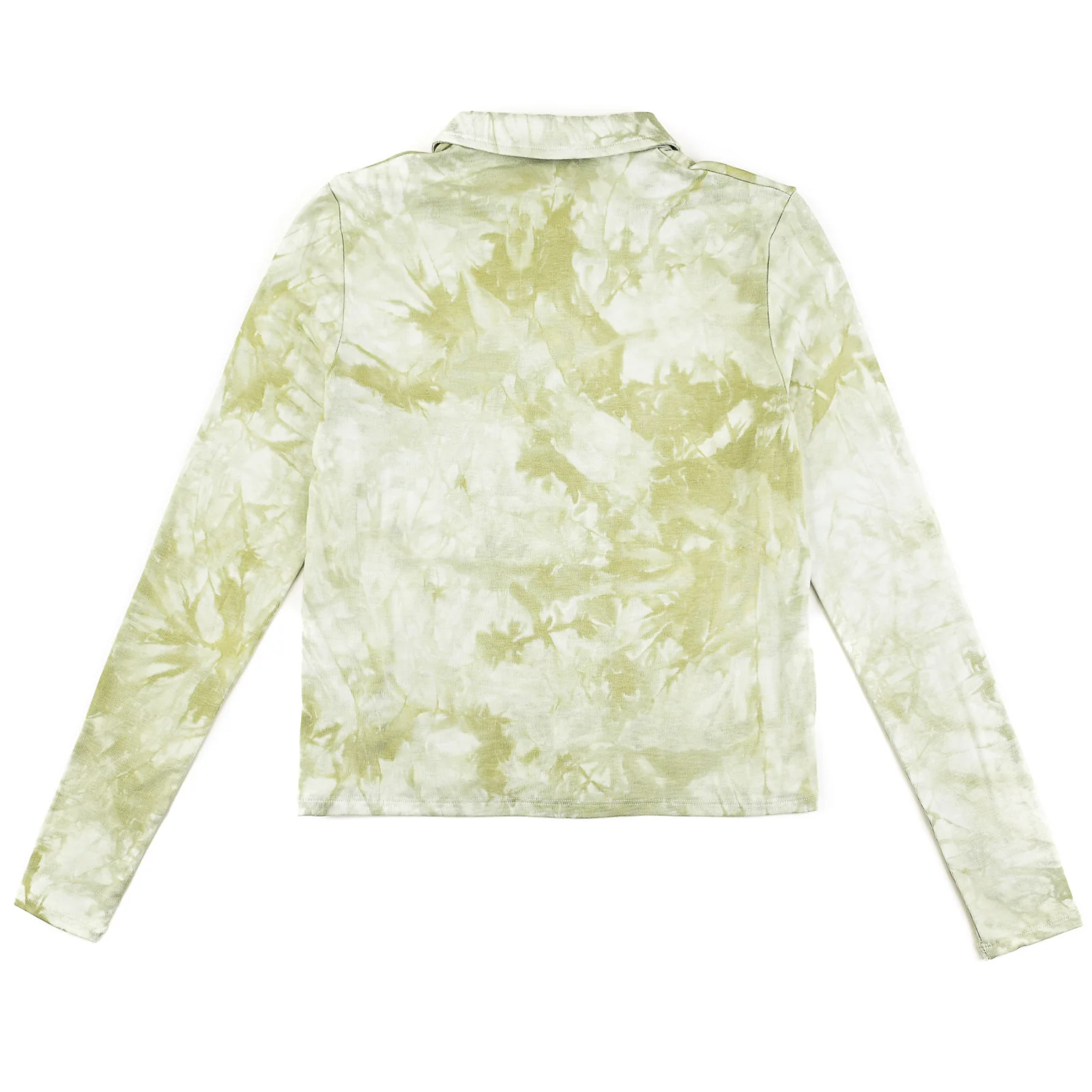Tie Dye Polo Crop Tee - Image 12