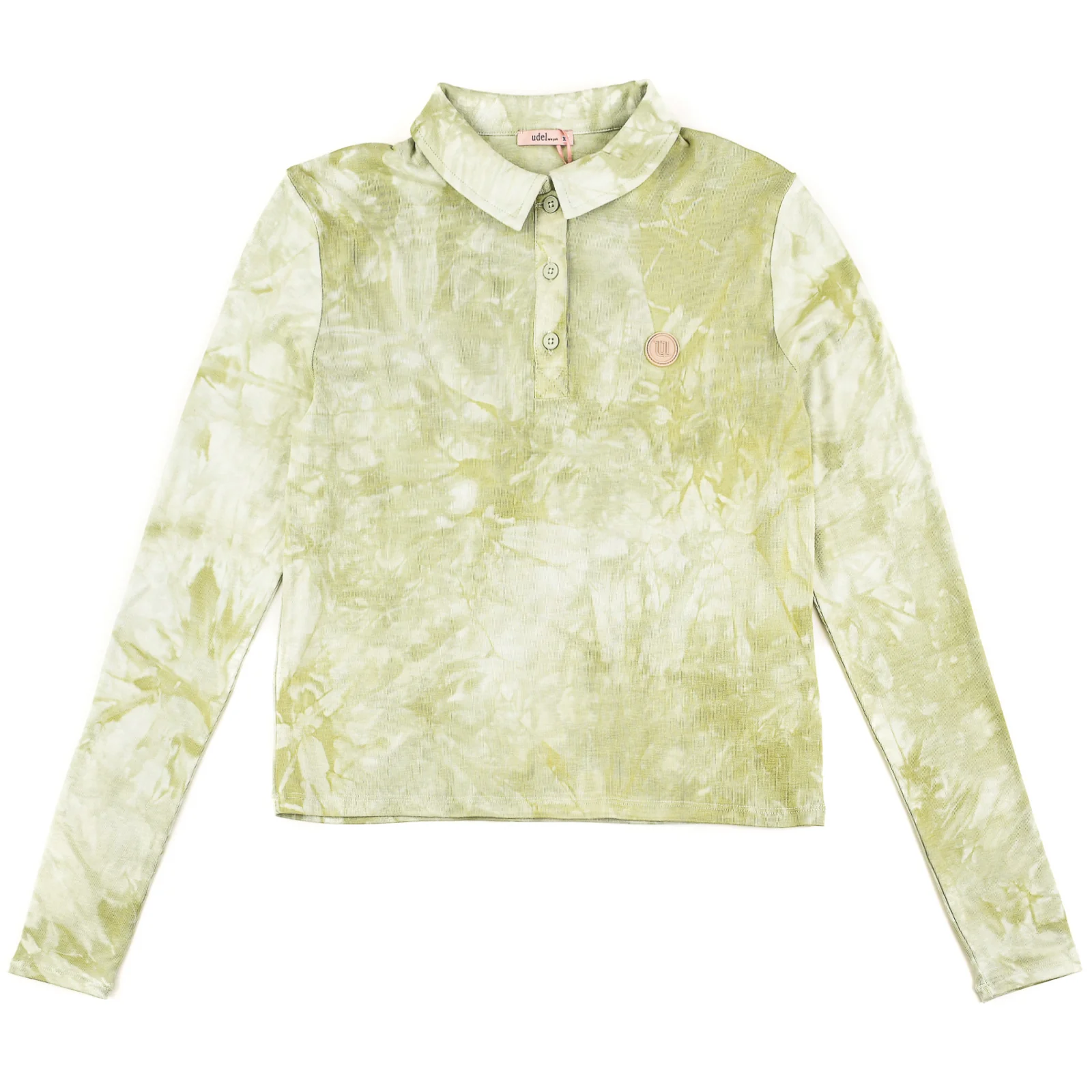 Tie Dye Polo Crop Tee - Image 9