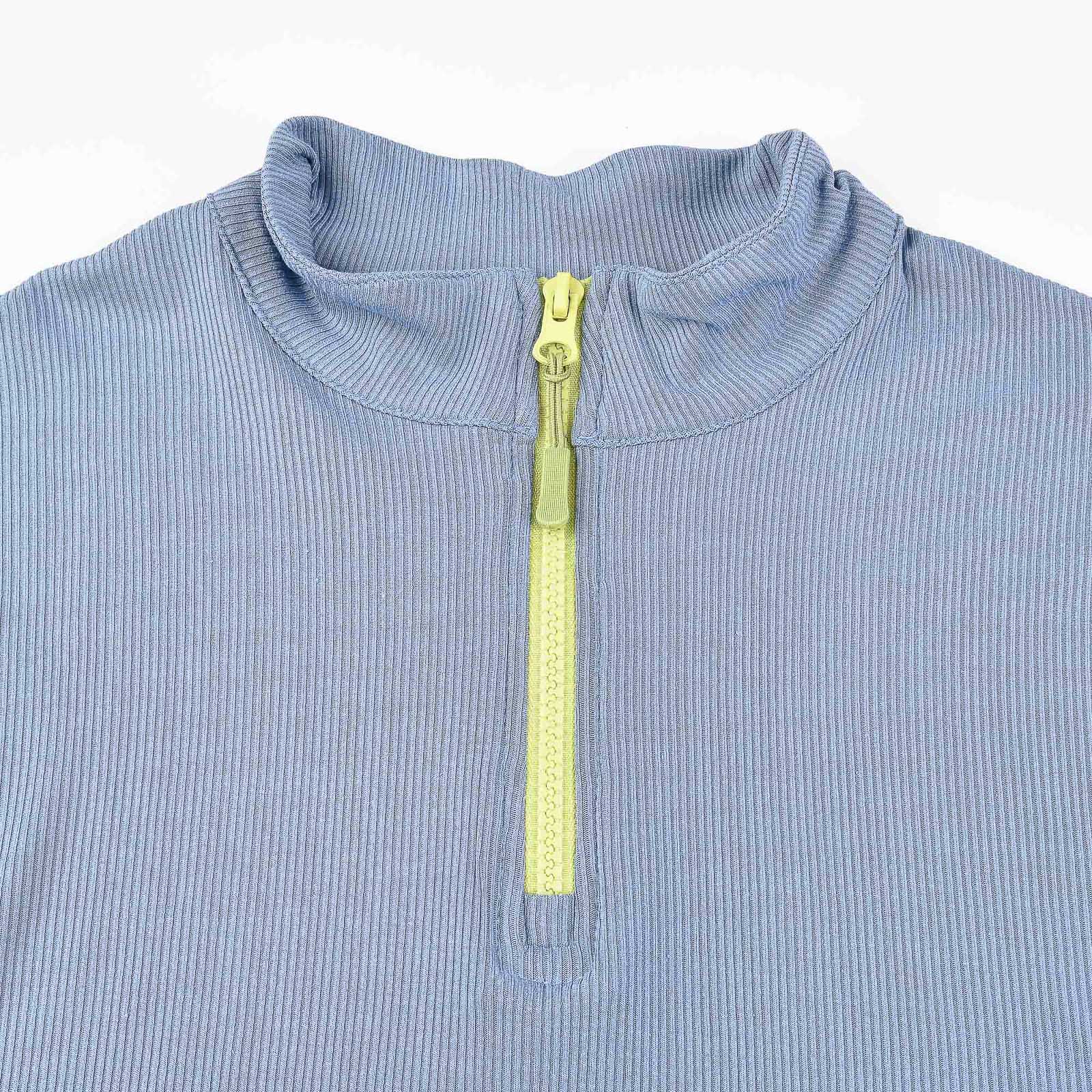 Rib Half Zip Tee - Image 9