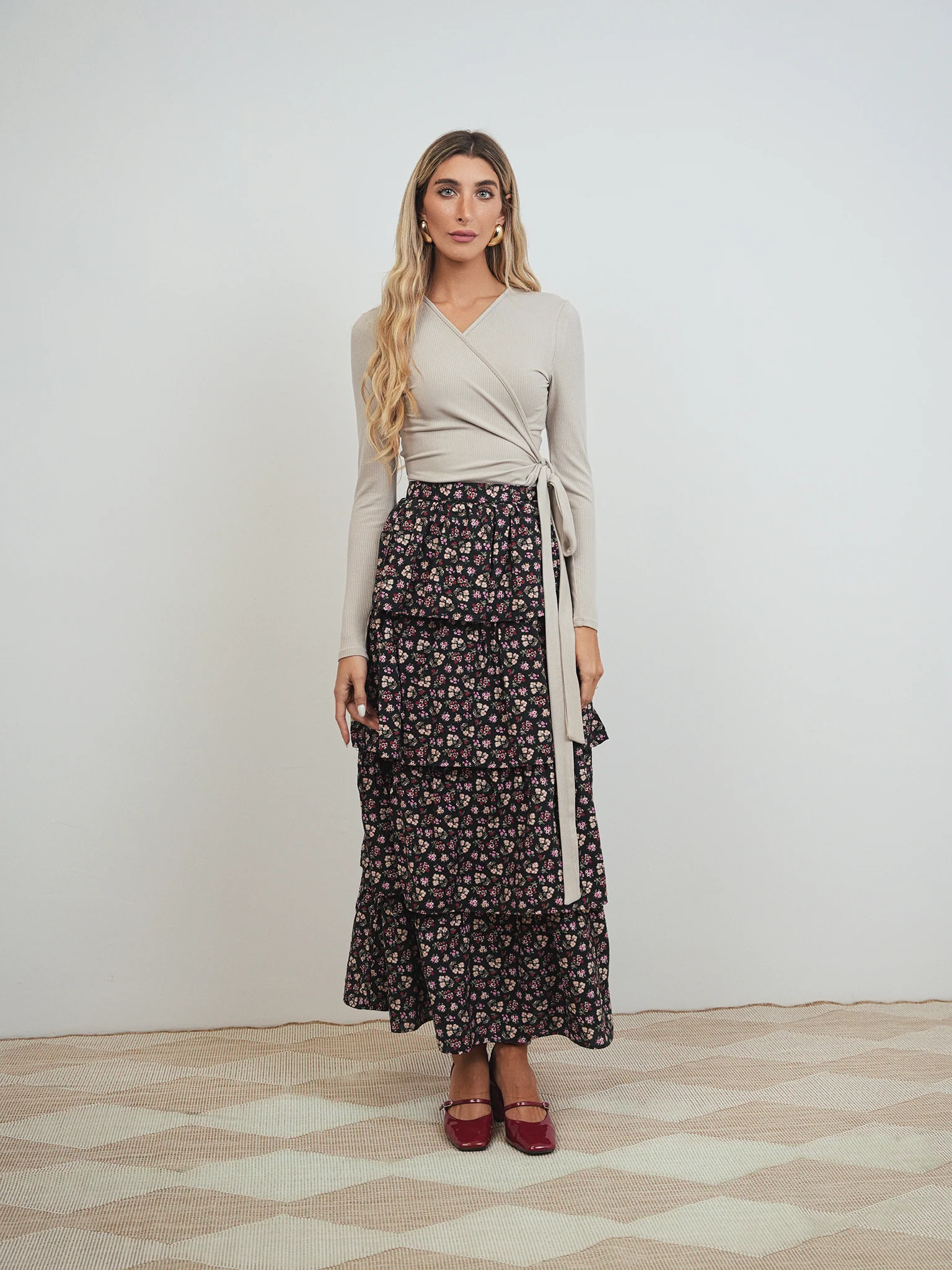 Print Layered Skirt - Image 4