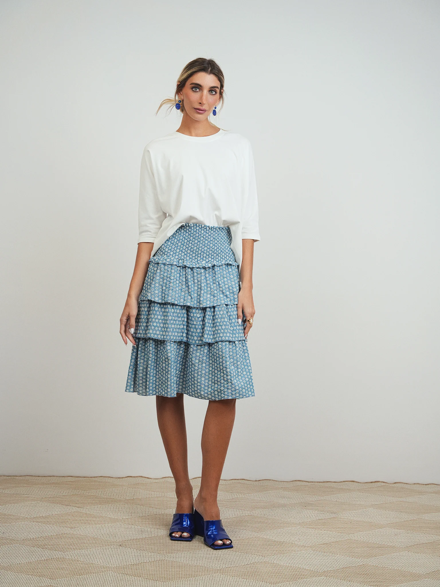 Smocked Layered Skirt - Image 5
