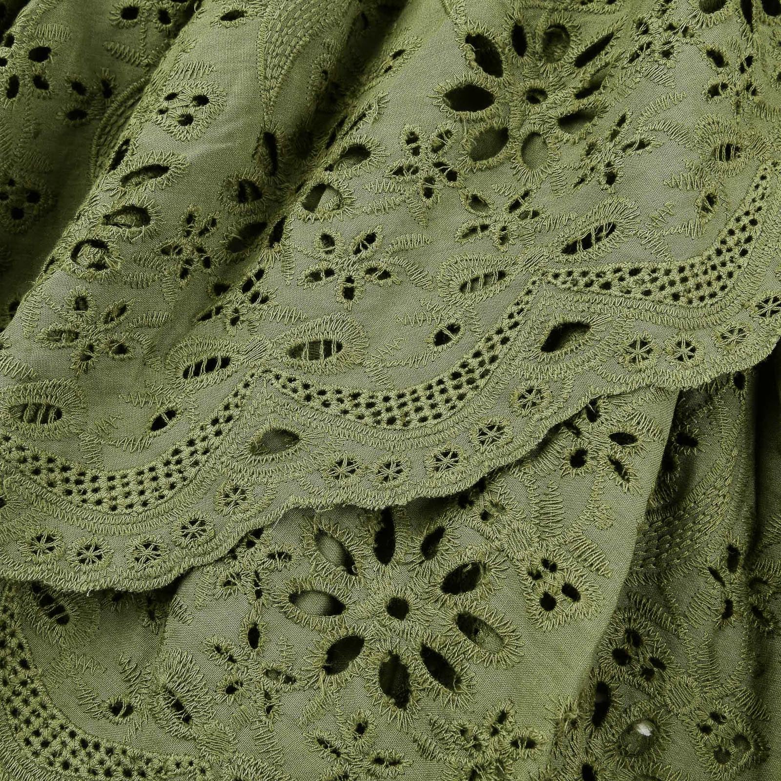 Eyelet Mock Wrap Skirt - Image 13