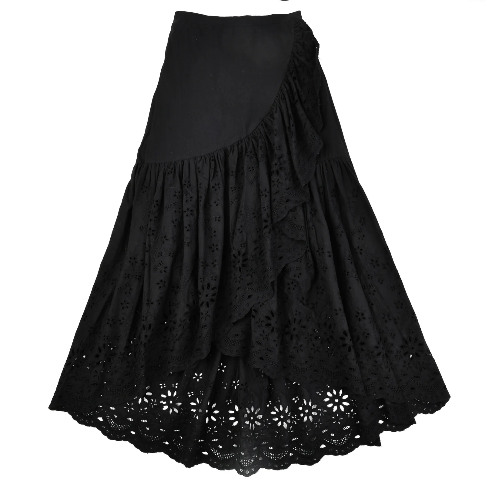 Eyelet Mock Wrap Skirt - Image 15