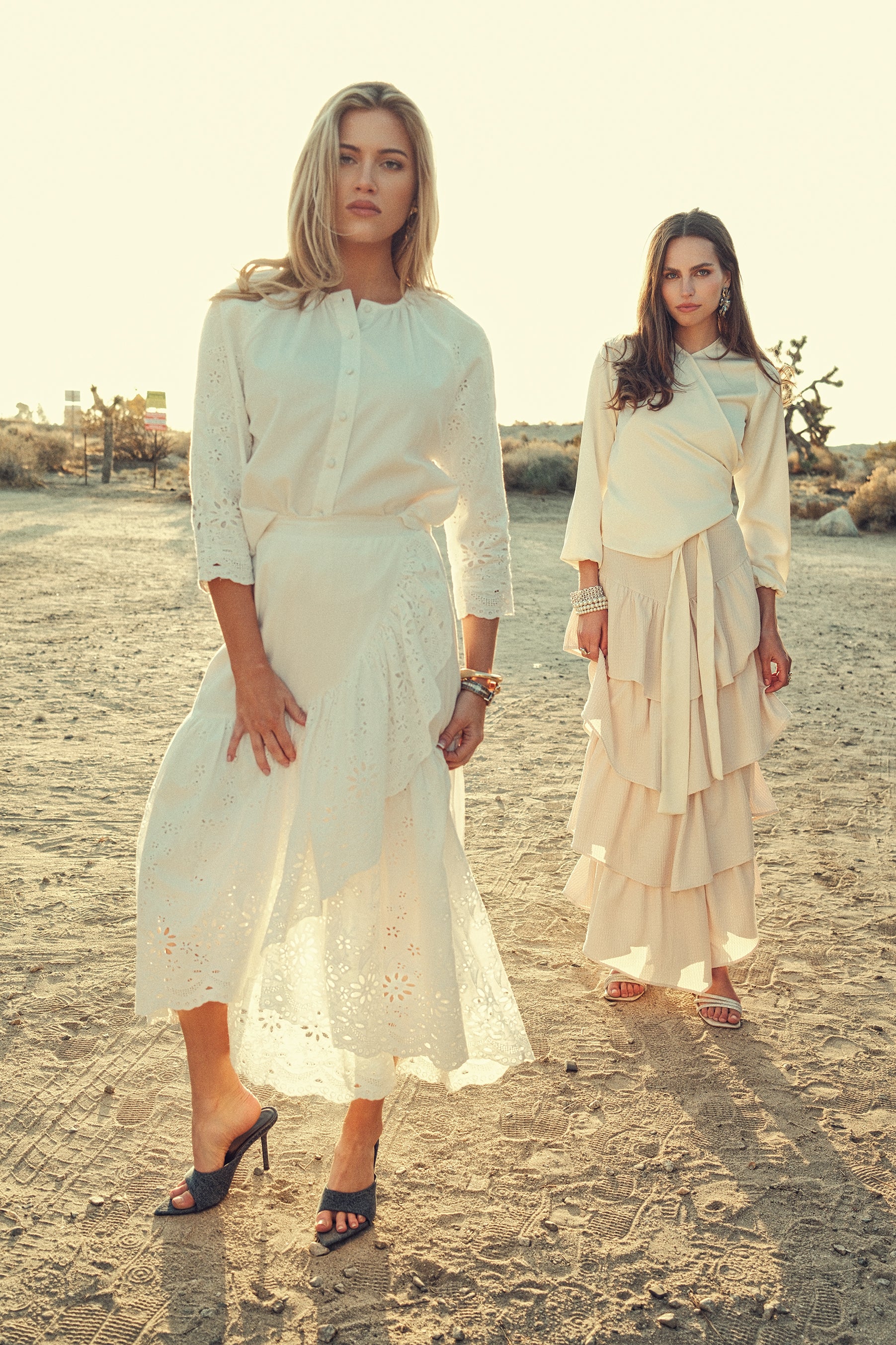 Eyelet Mock Wrap Skirt - Image 8