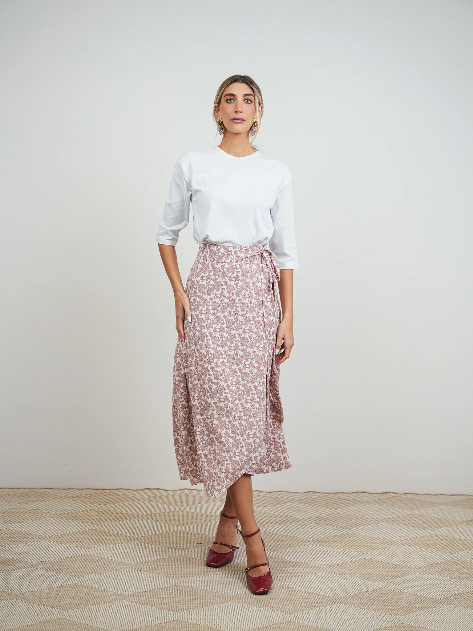 Mock Wrap Skirt - Image 3