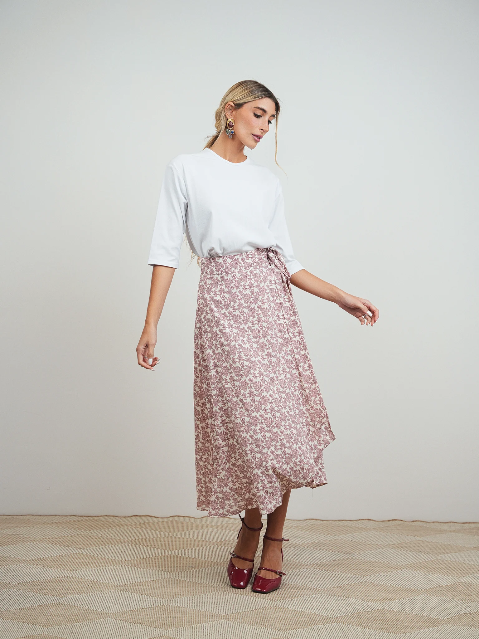Mock Wrap Skirt - Image 4