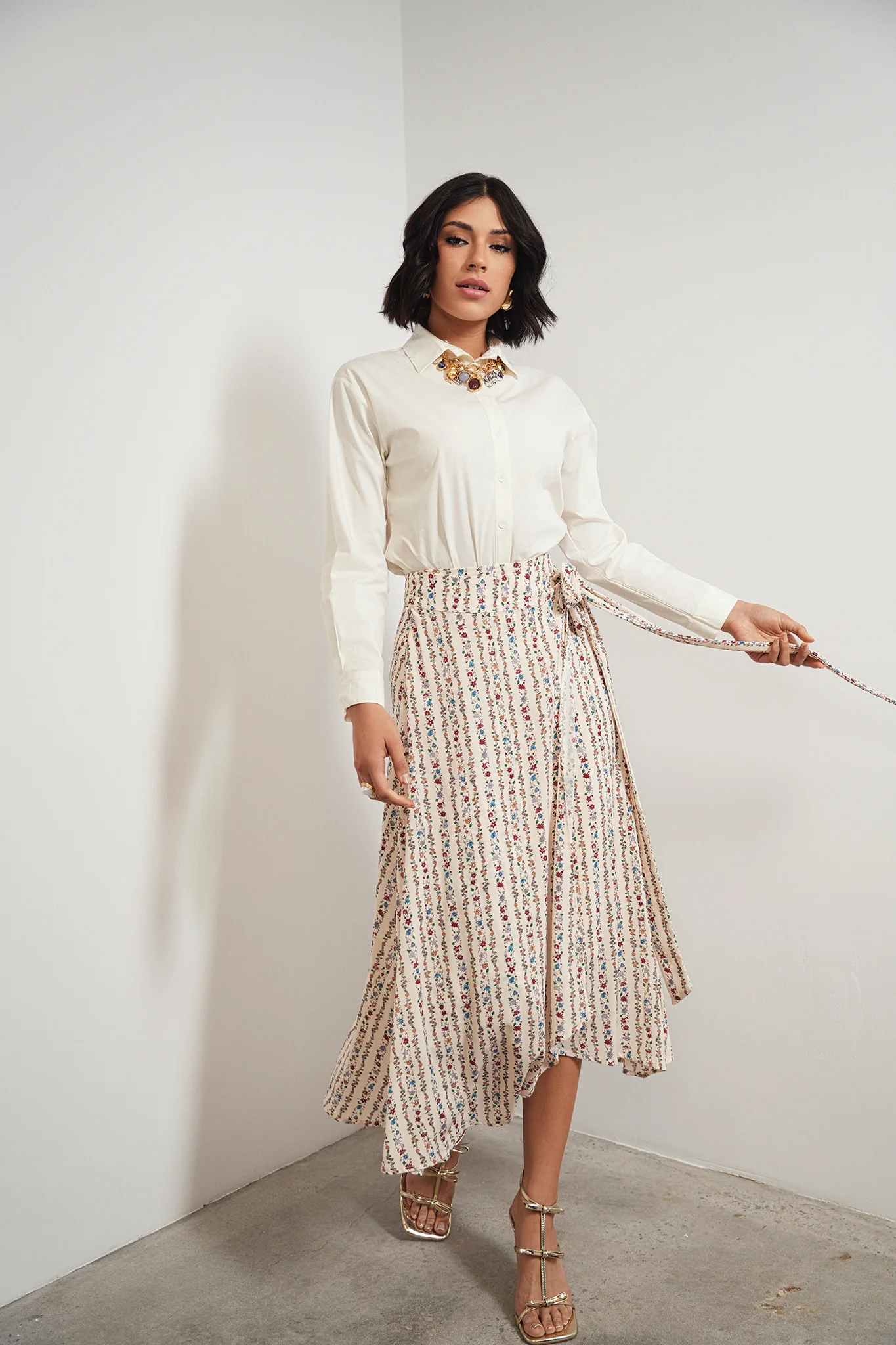 Mock Wrap Skirt - Image 7