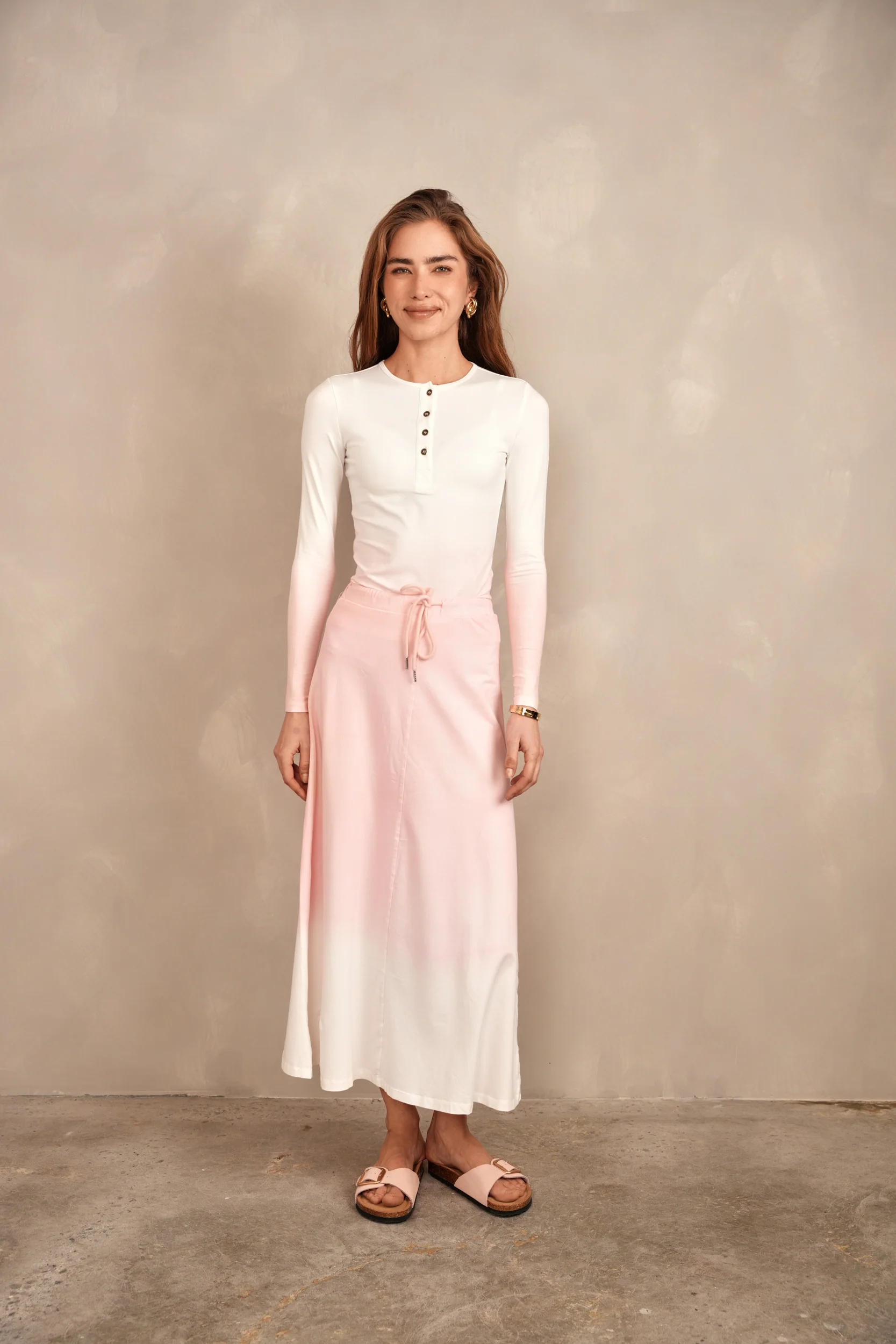 Dip Dye Bell Skirt - Long - Image 15