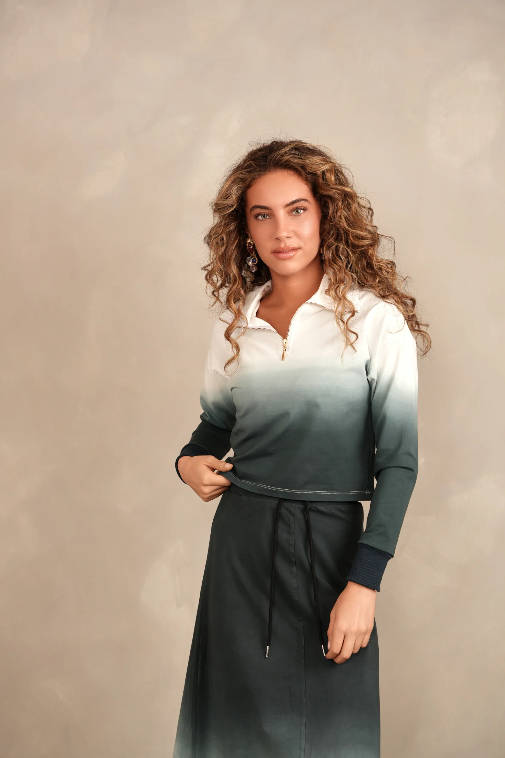 Dip Dye Bell Skirt - Long - Image 3