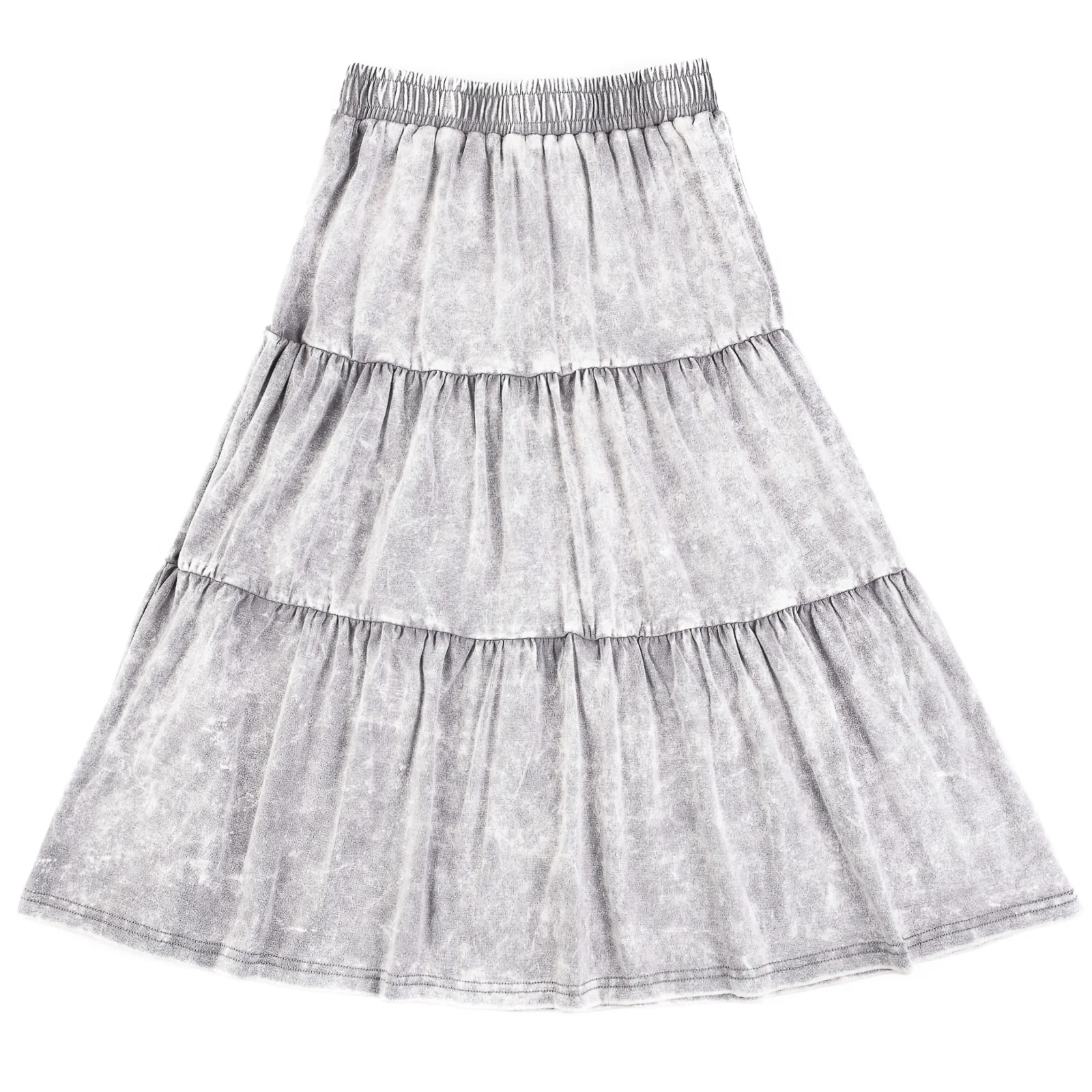 Wash Jersey Tiered Pull-On Skirt - Image 11
