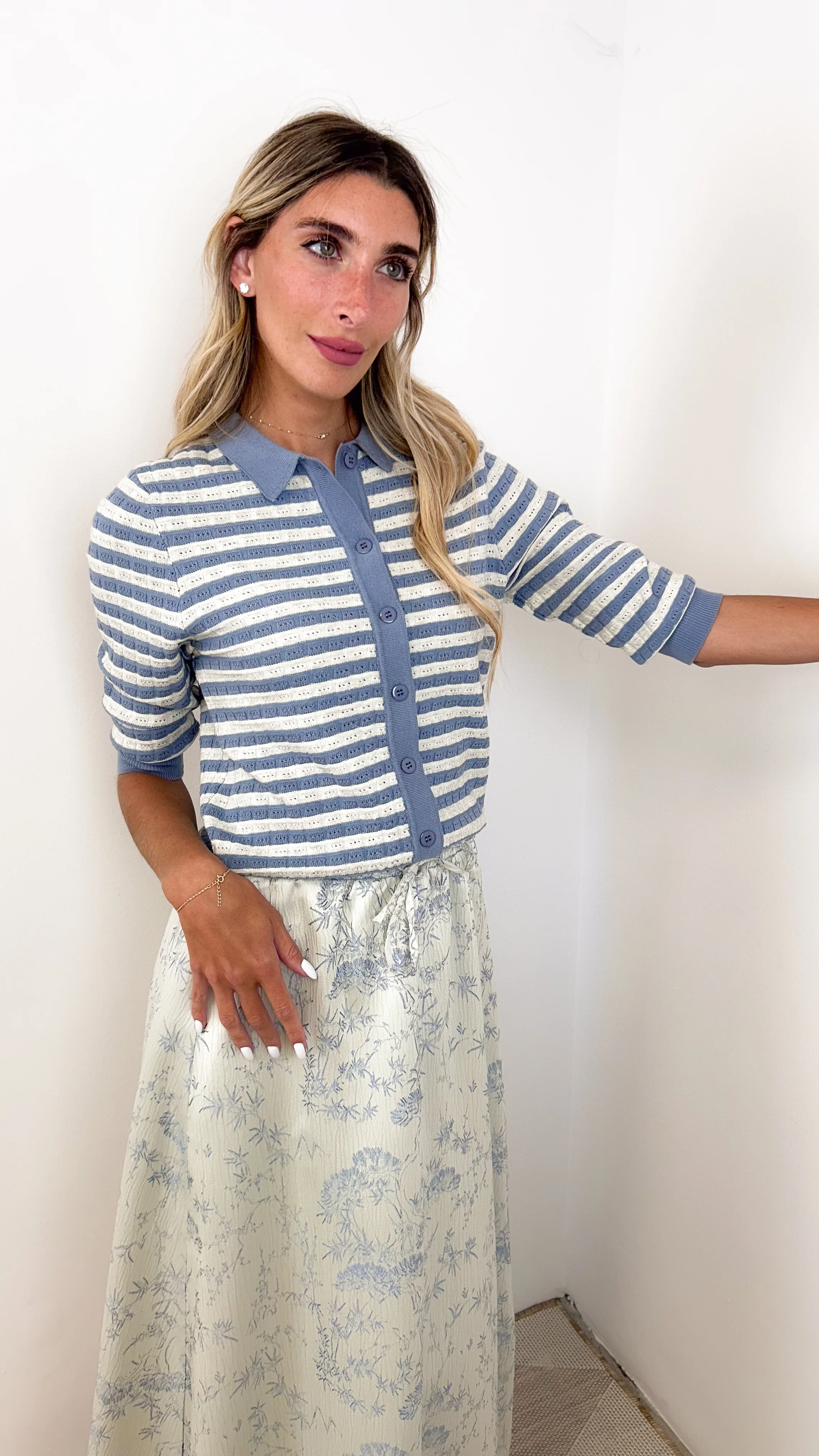 Print Elastic Waist Skirt - Image 20