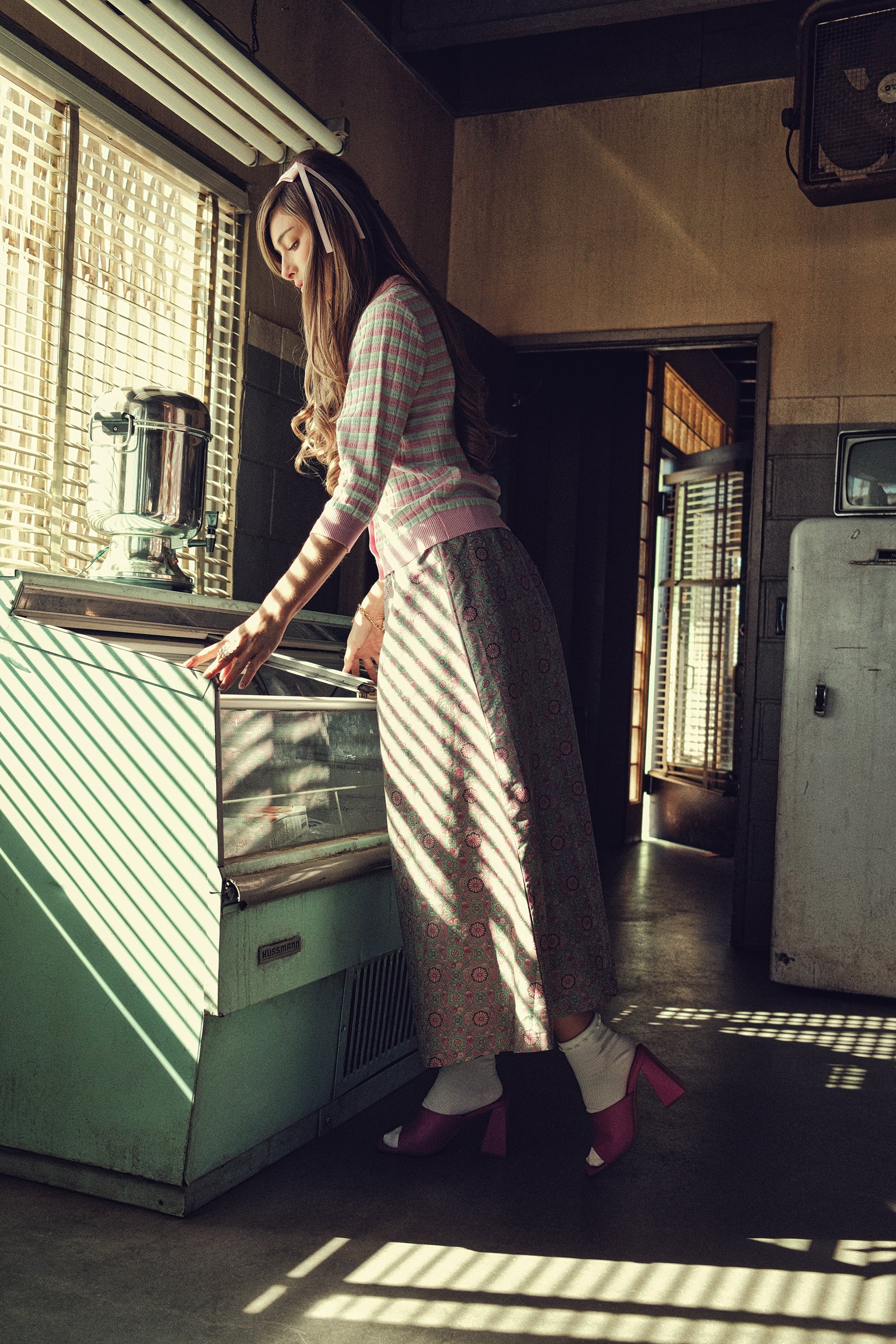Print Elastic Waist Skirt - Image 7
